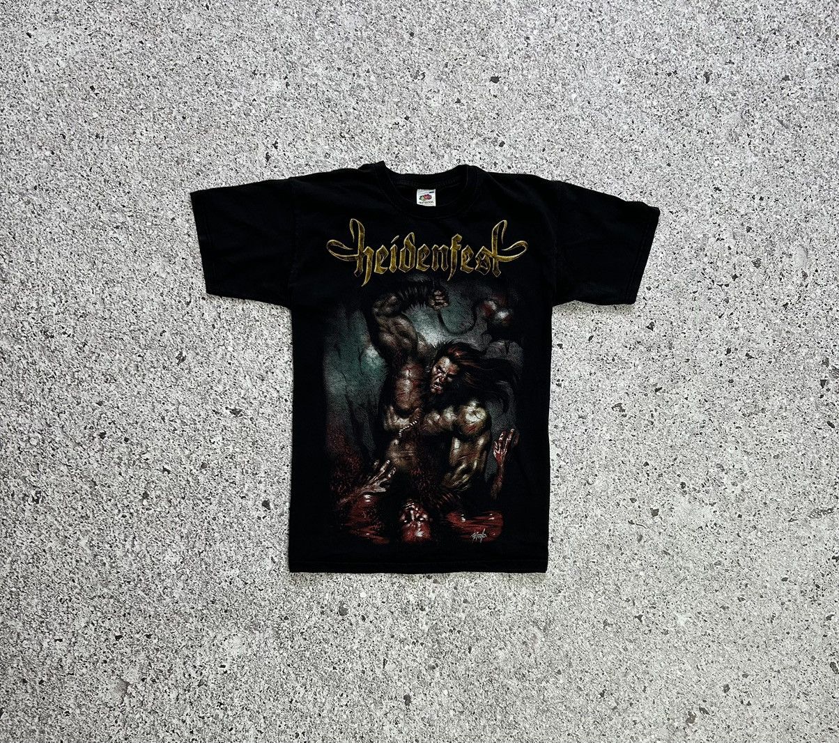 Band Tees × Vintage Vintage Heidenfest Rock Band Tour T-Shirt 2010 Size US S / EU 44-46 / 1 - 3 Thumbnail