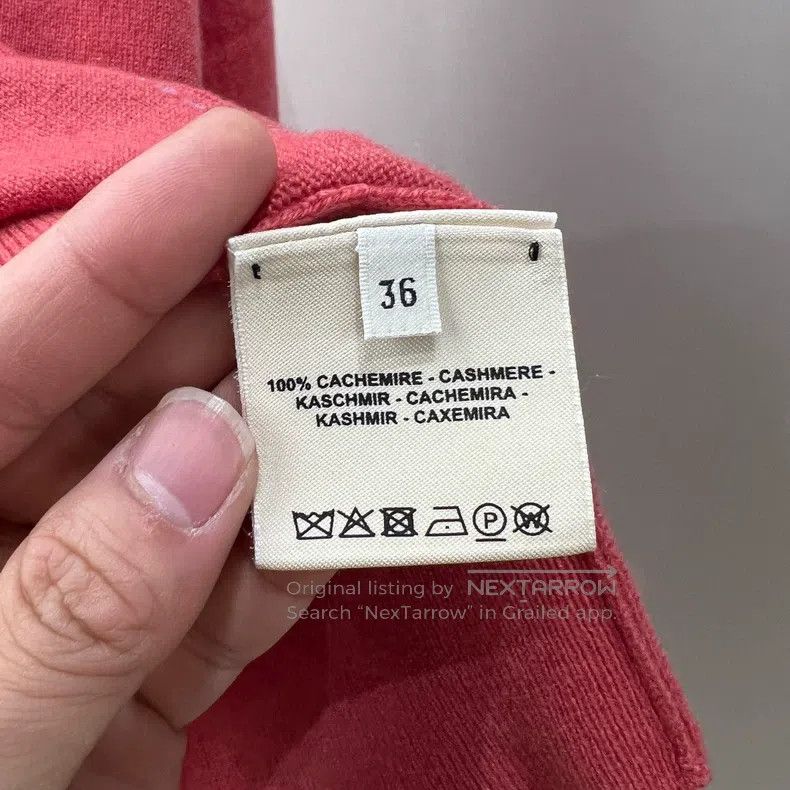 Hermes Hermes Peach Pink Silver Button Knitted Cardigan Size XS / US 0-2 / IT 36-38 - 4 Thumbnail