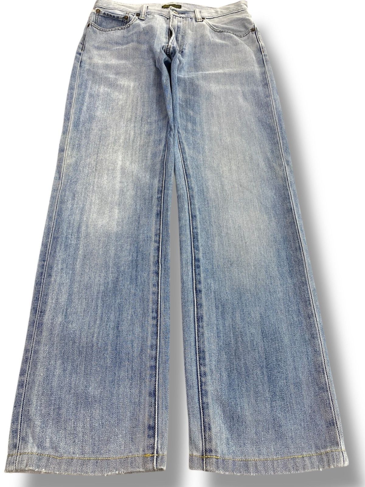 Uniqlo Uniqlo Acid Faded Wash Straight Cut Style Jeans Size US 31 - 1 Thumbnail