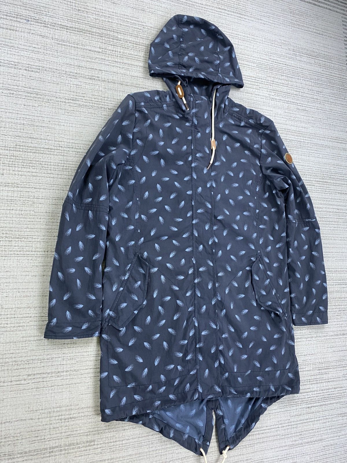Timberland × Vintage Vintage Timberland Full Printed Long Jacket Hoodie Size US M / EU 48-50 / 2 - 3 Thumbnail