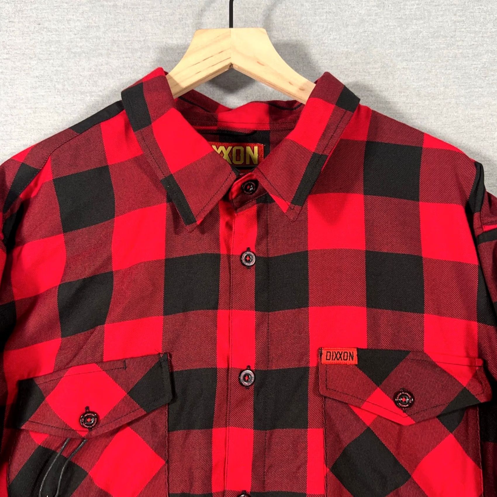 Dixxon Flannel Shirt Mens 3xl Xxxl The Redrum Red Black Plaid Button Up, Men's — image 2 of 6