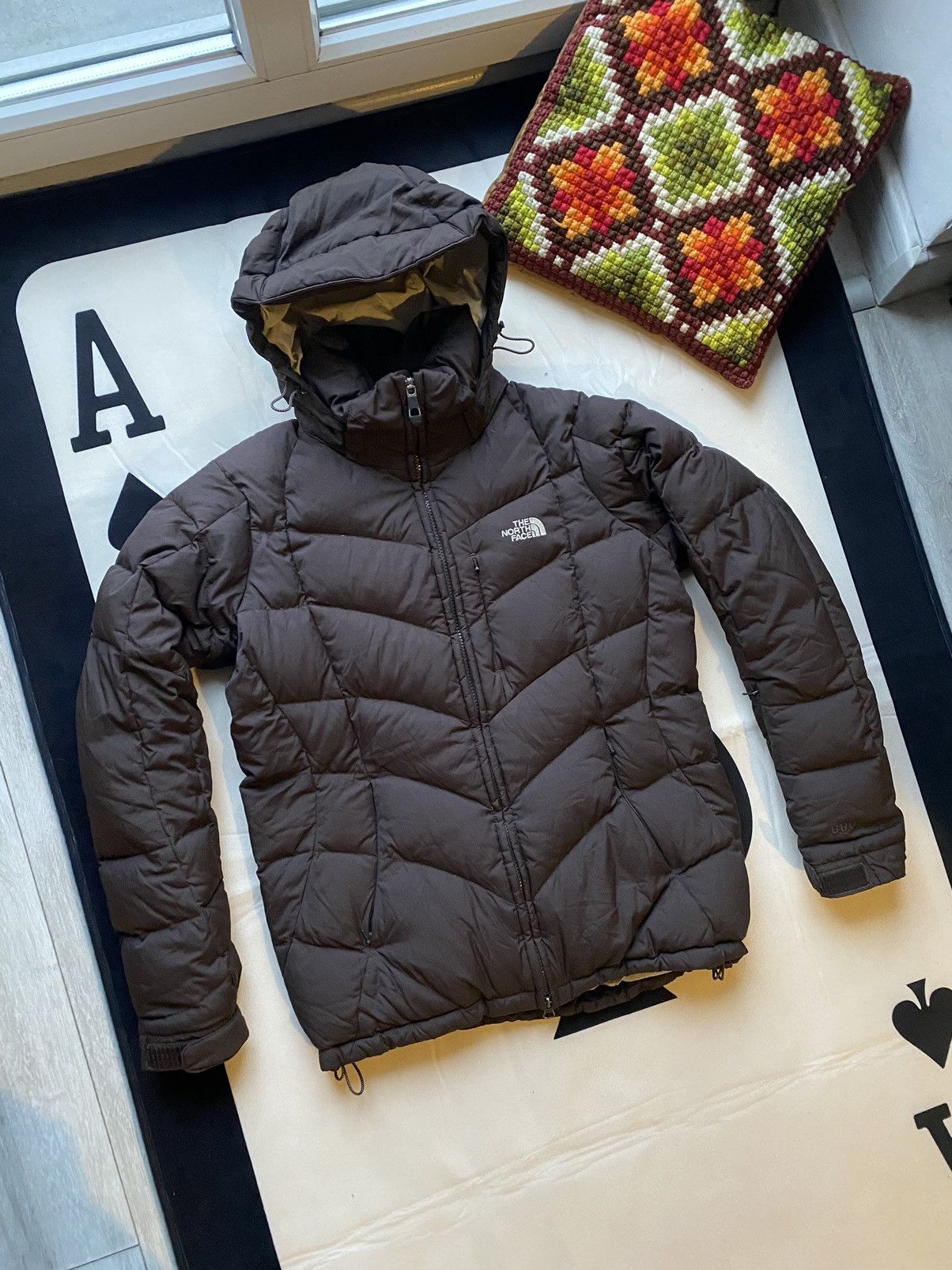 image of Vintage The North Face Puffer 600 in Brown, Women's (Size Medium)