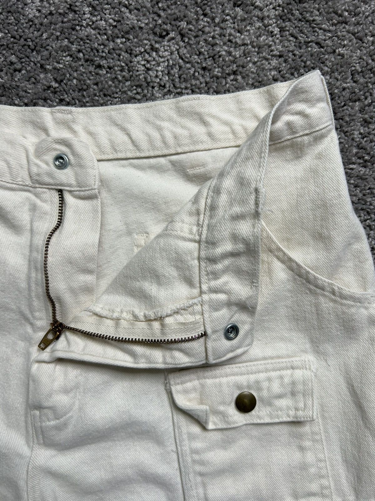 Vintage Vintage 80s Cargo Shorts 1980s Button Snap Multi Pocket Size US 30 / EU 46 - 5 Thumbnail