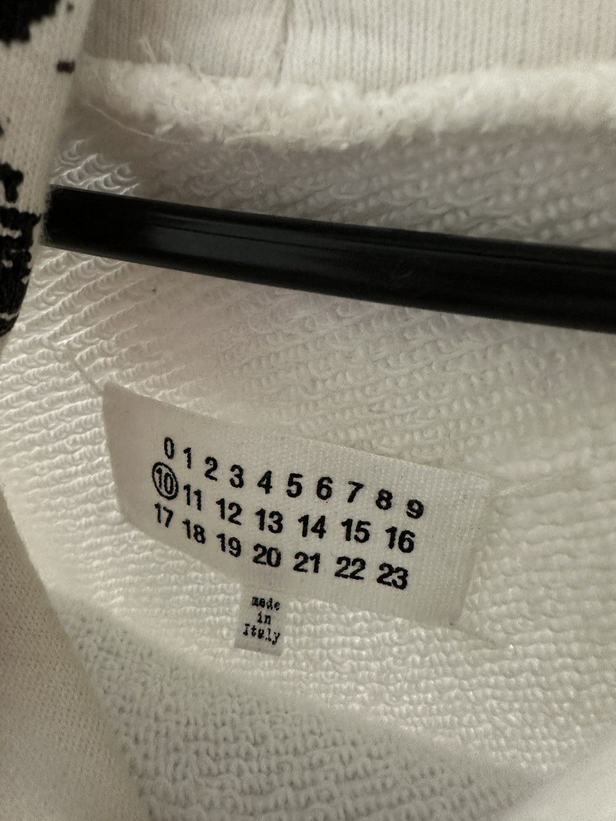 Maison Margiela Maison Margiela painted black white hoodie Size US L / EU 52-54 / 3 - 5 Thumbnail
