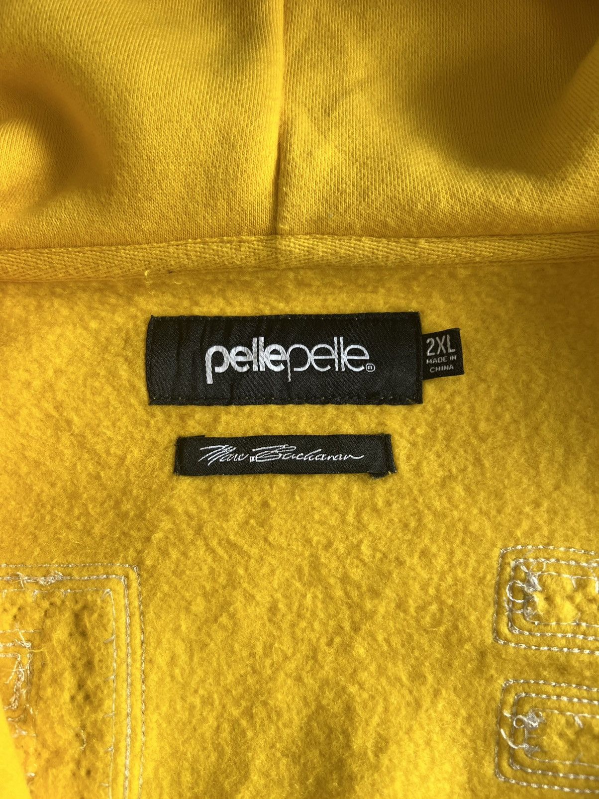 Pelle Pelle Vintage Pelle Pelle Marc Buchanan Spellout Hoodie Zipper Size US XXL / EU 58 / 5 - 11 Thumbnail
