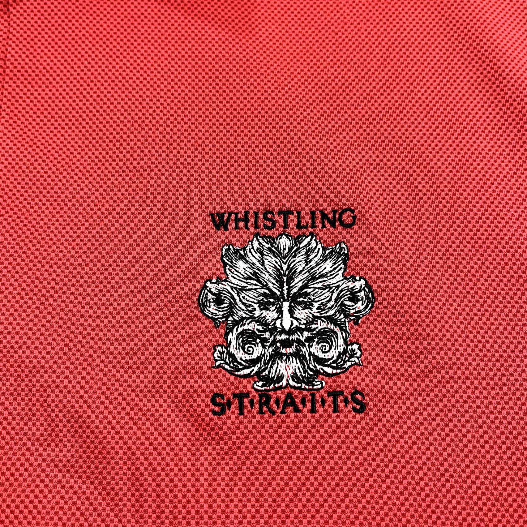 Vintage WHISTLING STRAITS Shirt Mens Extra Large Red Oxford Performance Golf S/S Size US XL / EU 56 / 4 - 2 Thumbnail
