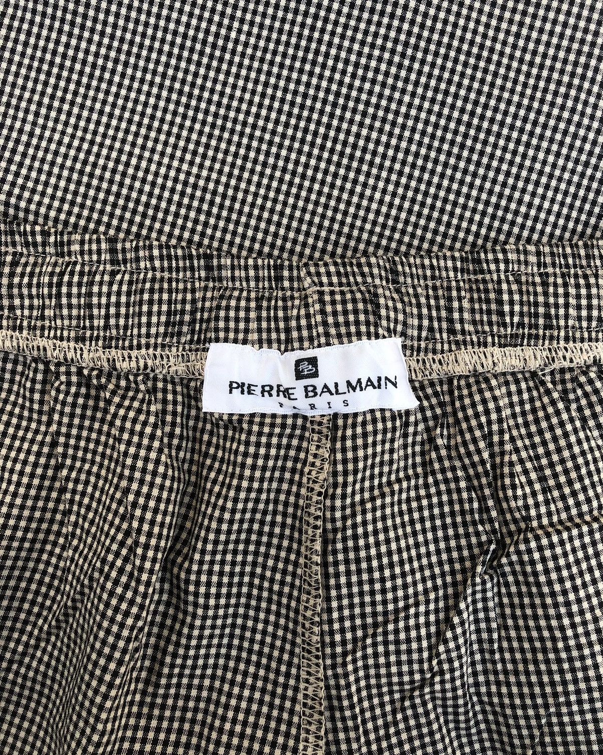 Pierre Balmain [DEADSTOCK] Pierre Balmain Cotton Check Pajamas (EZ) Pants Size US 32 / EU 48 - 6 Thumbnail