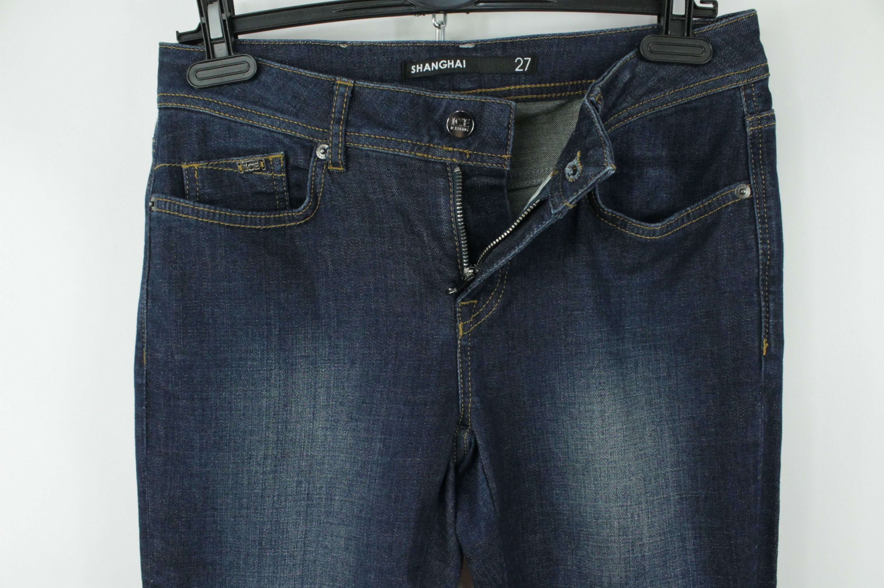 Designer × Iceberg Iceberg Shanghai 27 Slim Fit Blue Women's Jeans Size 29" - 6 Thumbnail