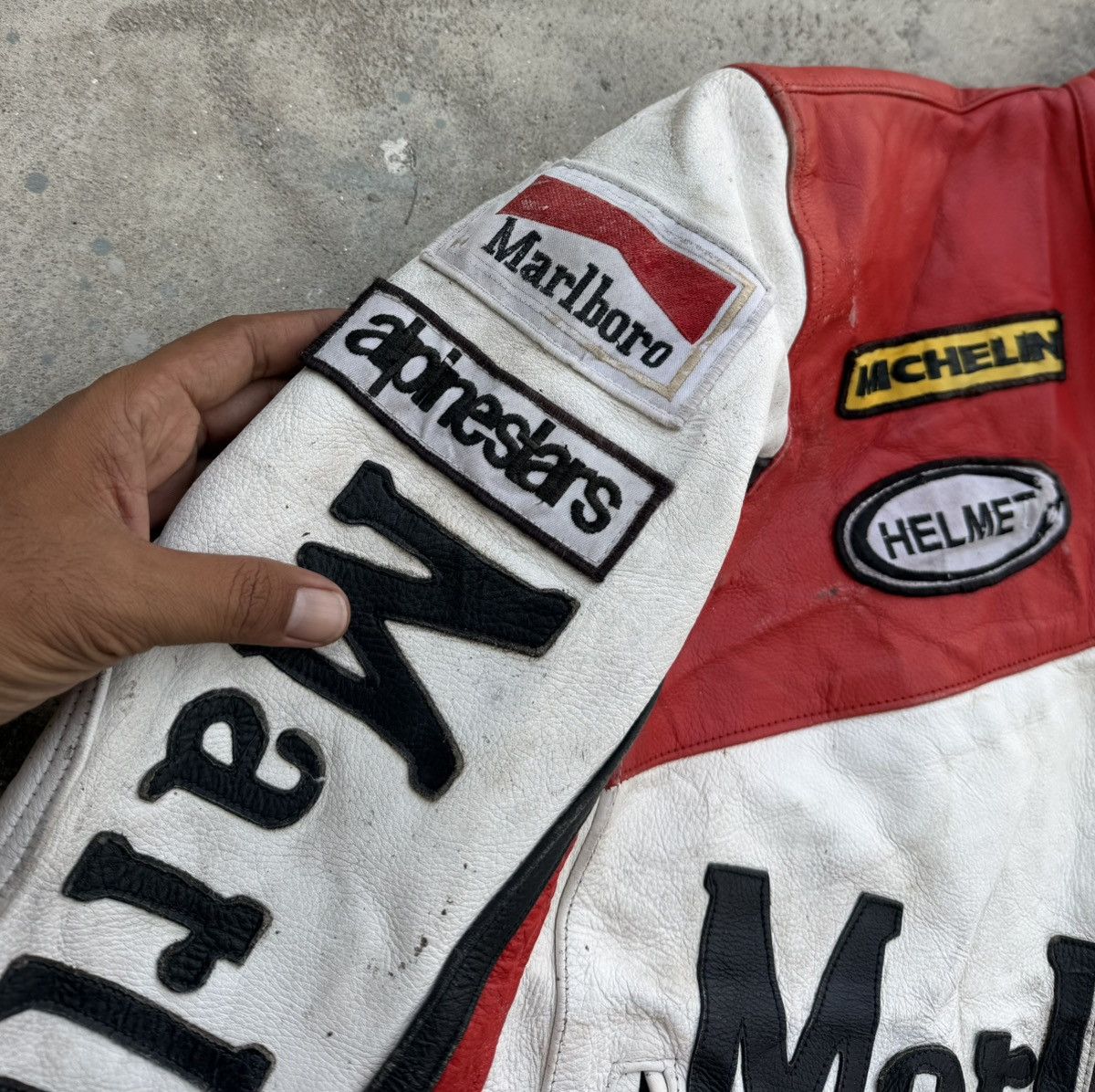 Marlboro Rare 90s Vintage Marlboro Racing Motorsport Leather Jacket Size US M / EU 48-50 / 2 - 6 Thumbnail