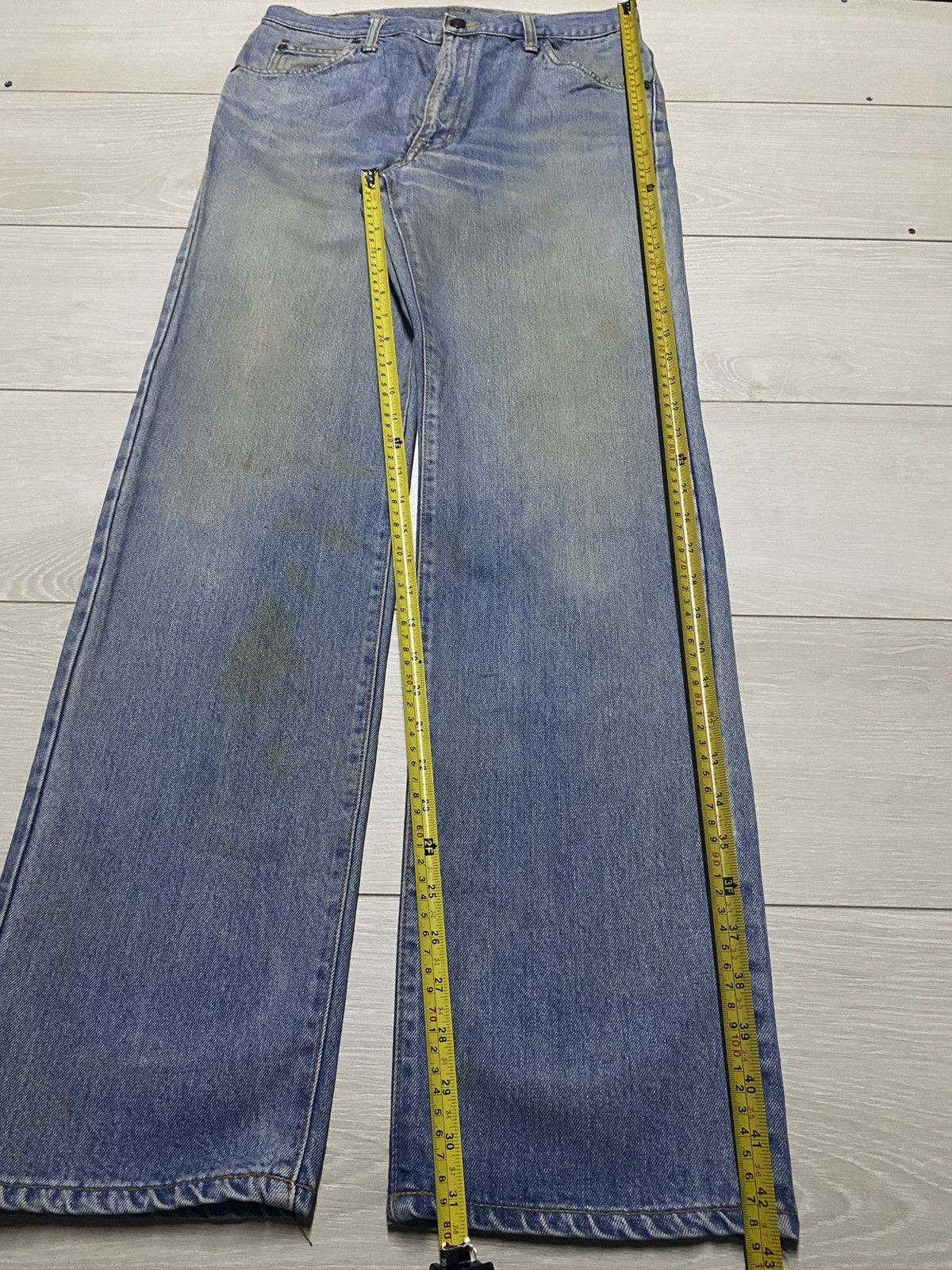 Edwin Vintage Edwin 1057 90s Grunge Distressed Loose Jeans Size US 30 / EU 46 - 15 Thumbnail