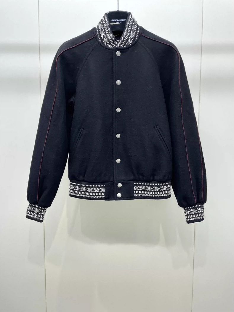 Saint Laurent Paris SAINT LAURENT Wool Bomber Jacket Size US XS / EU 42 / 0 - 1 Thumbnail