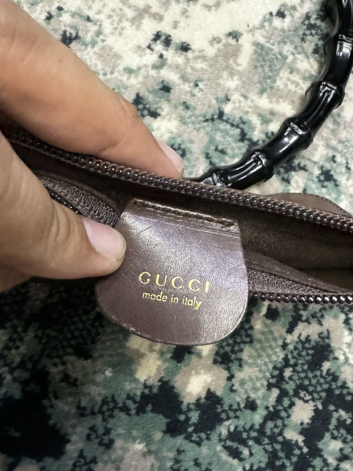 Gucci GUCCI BAMBOO HOBO LEATHER SHOULDER BAG Size ONE SIZE - 13 Thumbnail