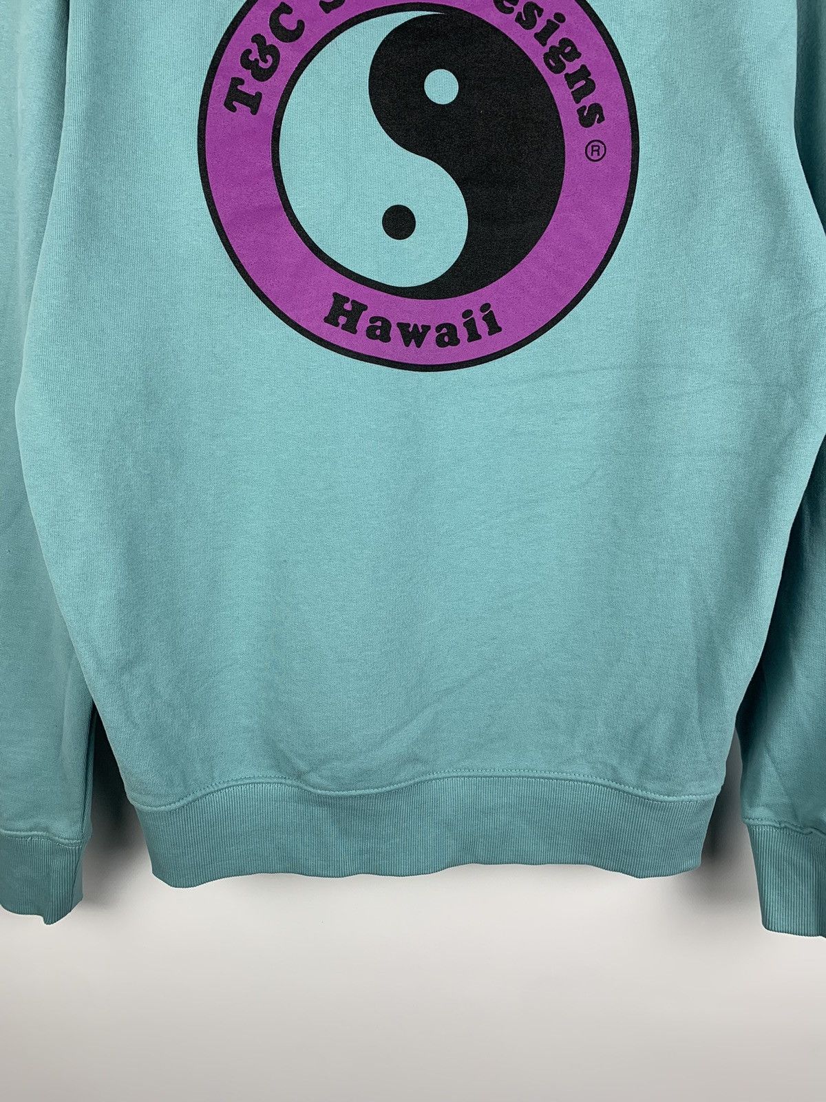 Designer T&C Surf Designs Hawaii Hoodie Men’s Size M Baby Blue Top Size US M / EU 48-50 / 2 - 3 Thumbnail