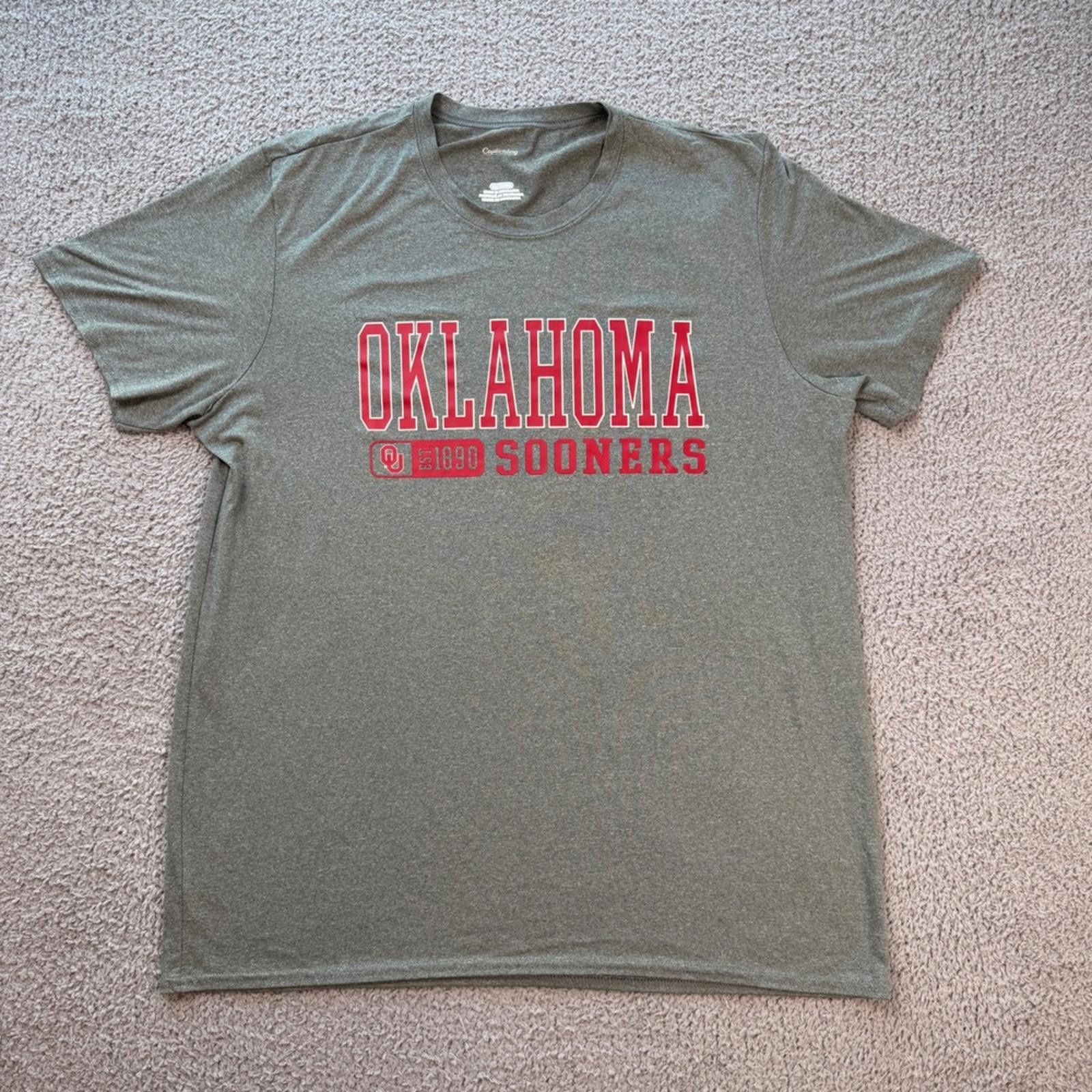 Other Oklahoma Sooners NCAA Graphic T-Shirt Mens XL Heather Gray Size US XL / EU 56 / 4 - 1 Thumbnail