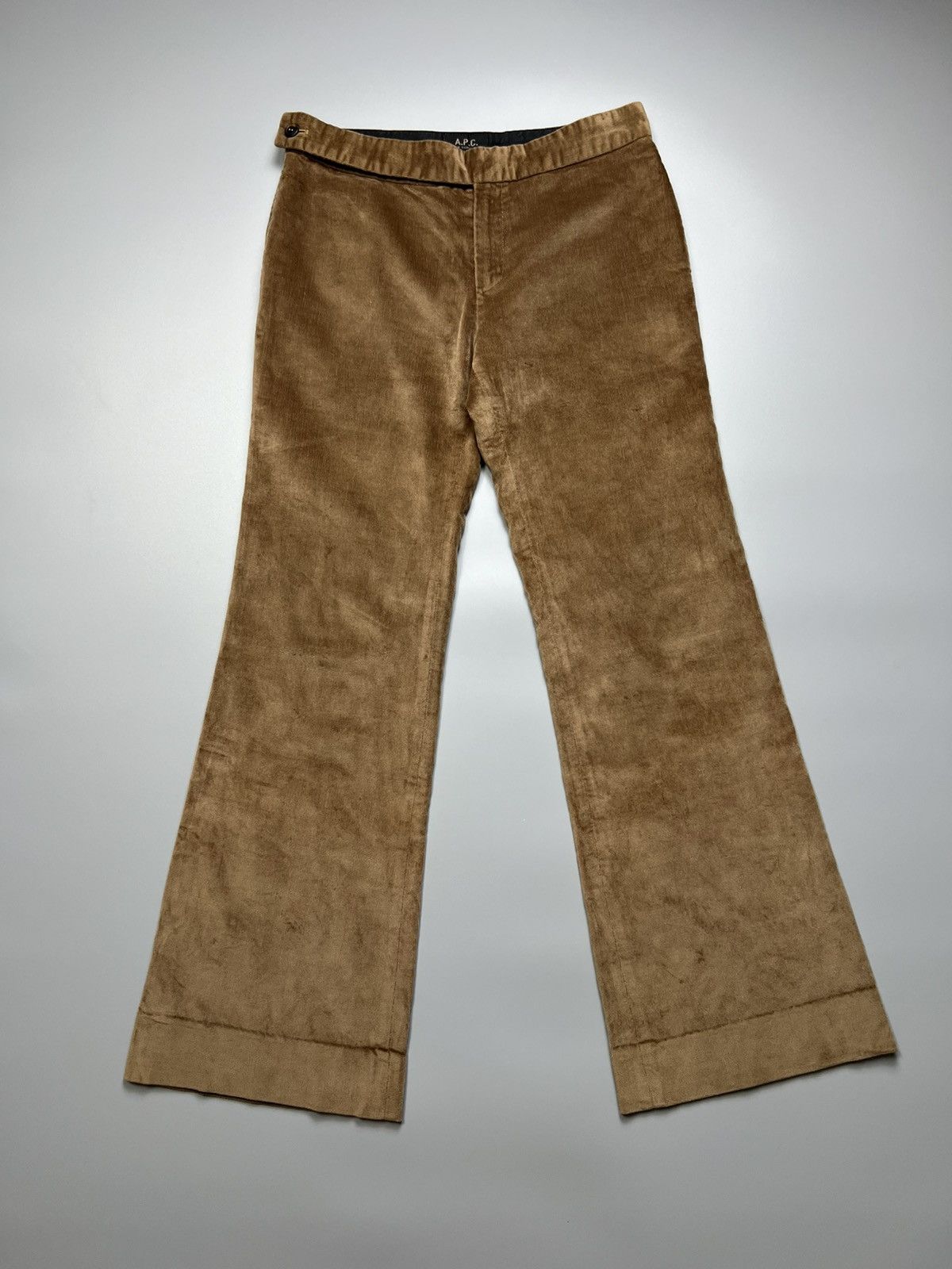 APC - Wide Leg Corduroy Belted style Brown Pants