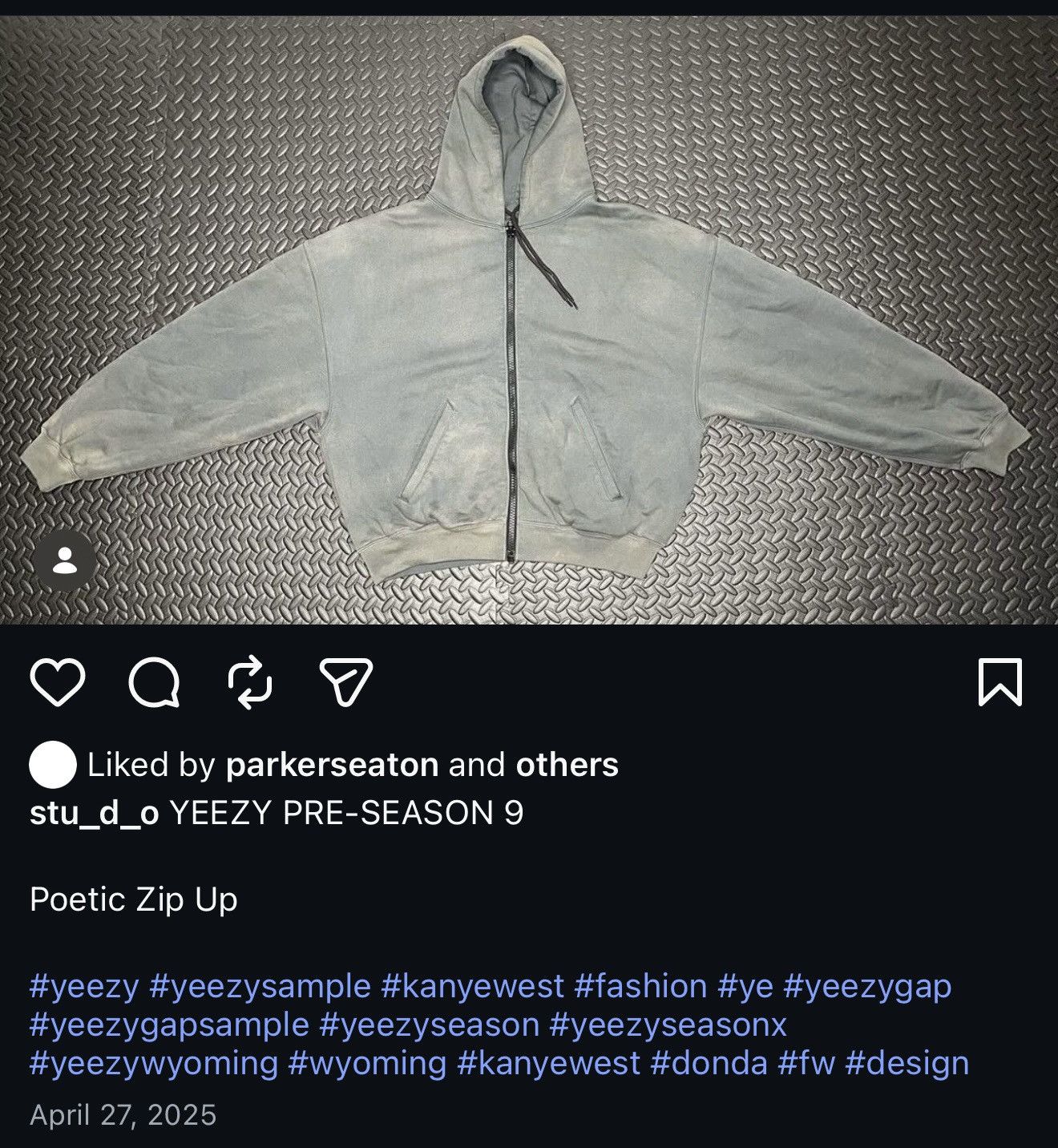 Yeezy YEEZY SEASON 9 BLACK ZIP UP Size US S / EU 44-46 / 1 - 8 Thumbnail