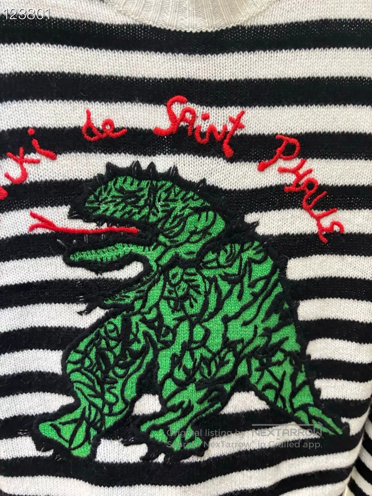 Dior Dior Black White Stripe Cashmere Knit Sweater. Size S / US 4 / IT 40 - 3 Thumbnail