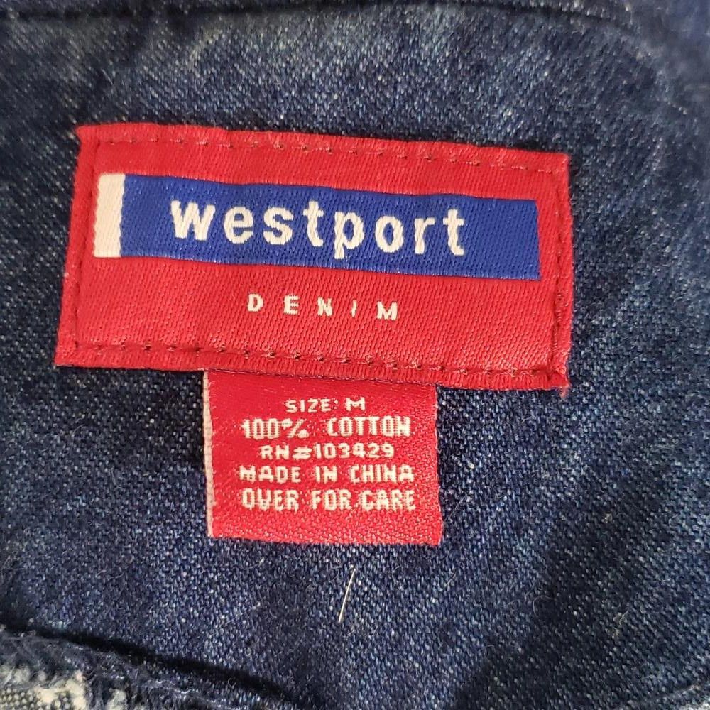 Other CT791a Westport Ladies Fringed Denim Blazer M Size M / US 6-8 / IT 42-44 - 4 Thumbnail