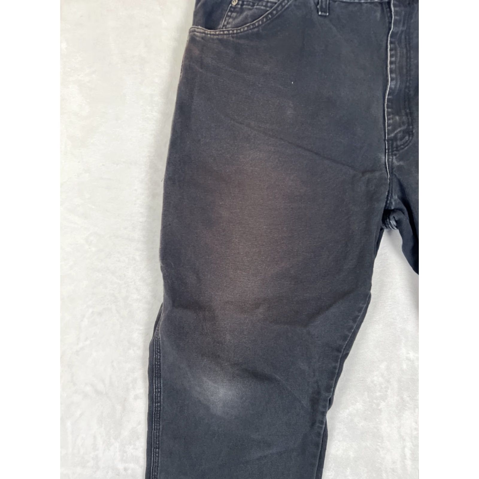 Dickies Dickies Pants Mens 44x32 Black Workwear Carpenter VTG Grunge 874 Sun Fade Casual American Regular Straight Size US 44 / EU 60 - 2 Thumbnail