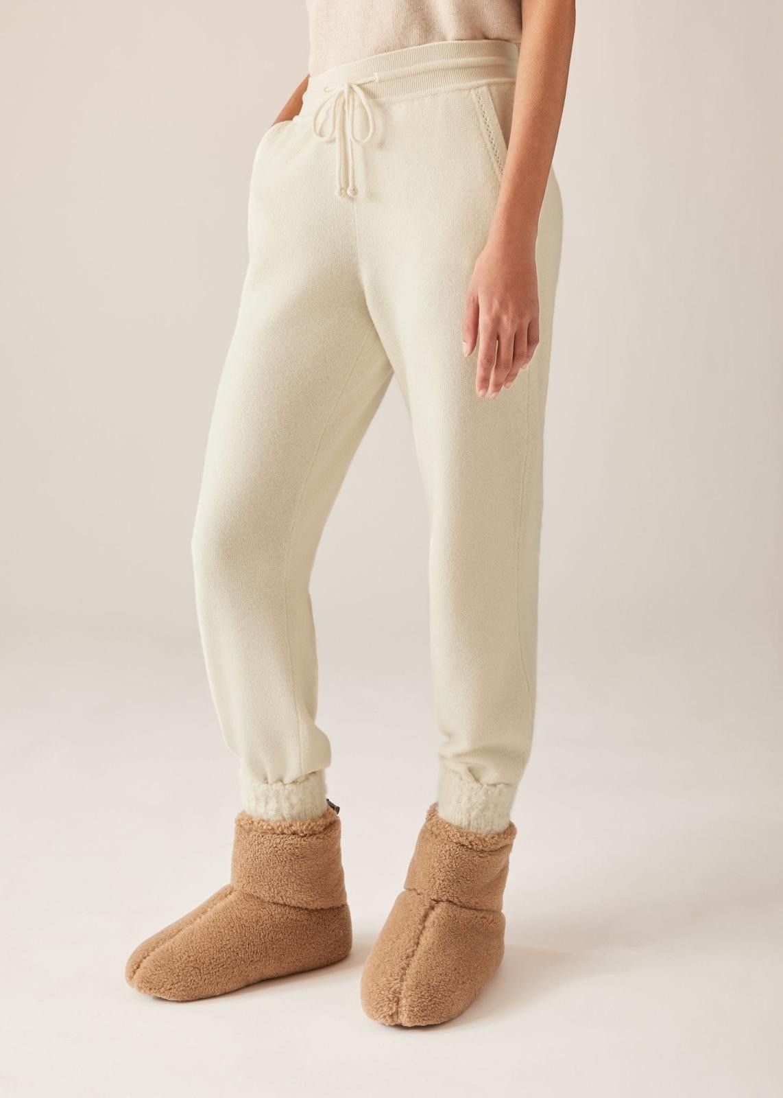 Loro Piana o1srvl11e1024 Cocooning Cashmere Sweatpant in Off White Size 30" / US 8 / IT 44 - 4 Thumbnail