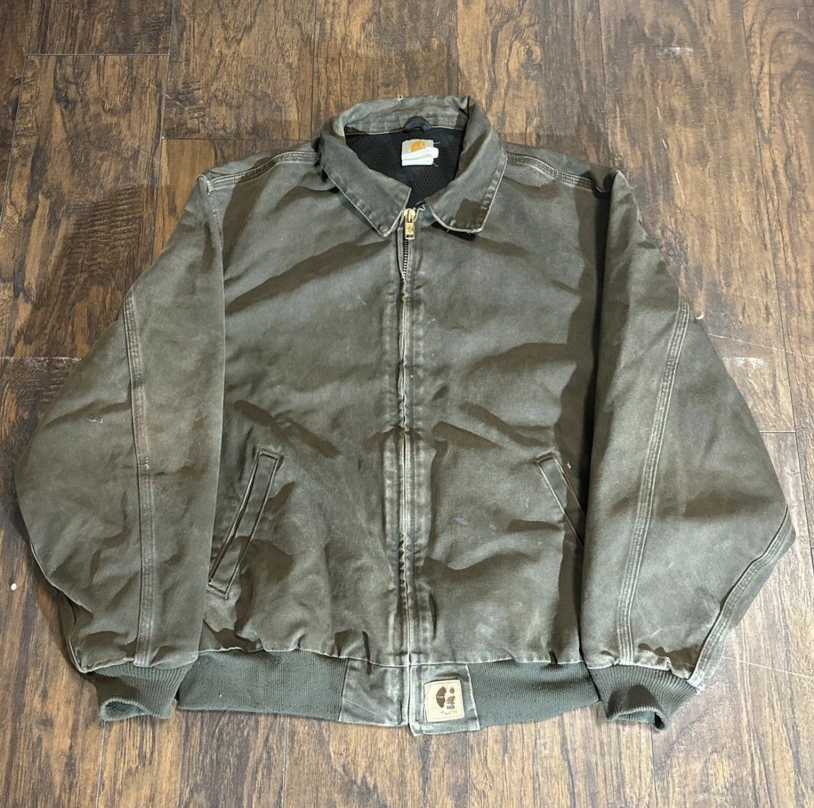 Carhartt Vintage Carhartt Santa Fe Jacket XL Brown Mesh Lined Size US XL / EU 56 / 4 - 1 Thumbnail