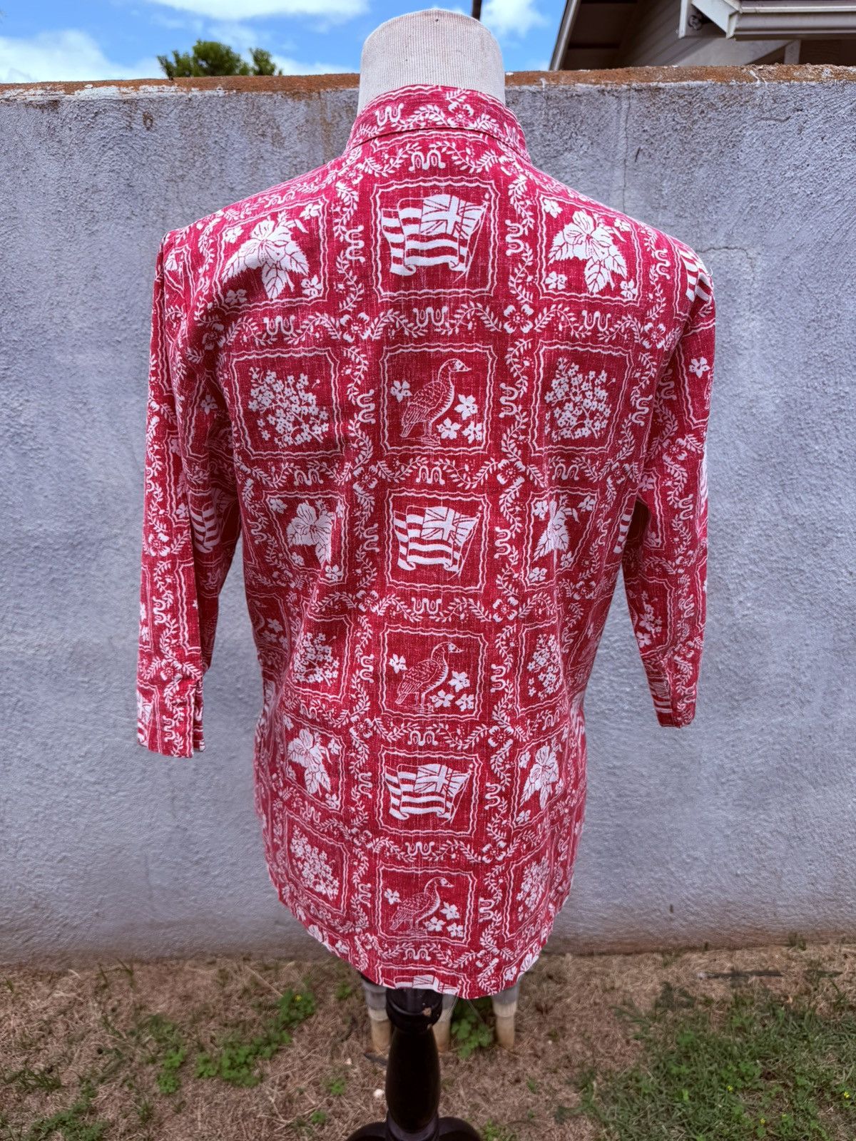 Reyn Spooner Reyn Spooner Tunic Women's S Hawaiian Blouse Red/White Size S / US 4 / IT 40 - 2 Thumbnail