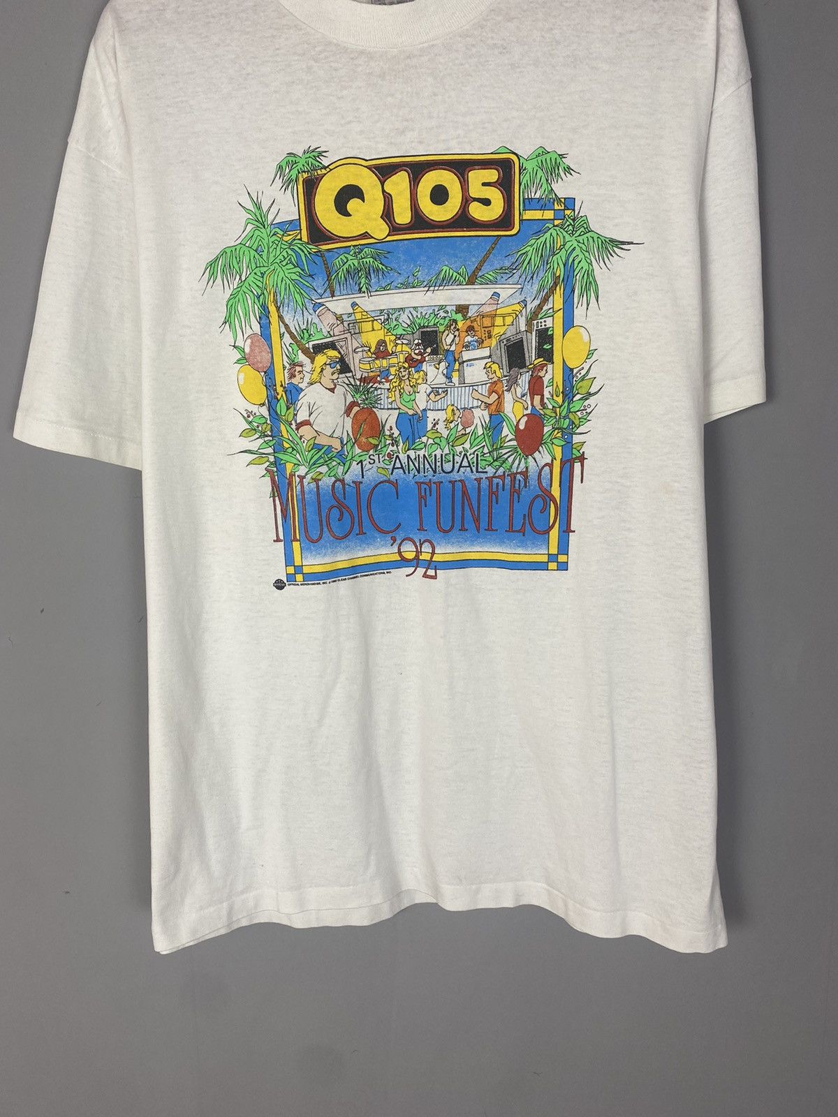 Band Tees × Rap Tees × Vintage Vintage 90s music funfest tee T-shirt Size US XL / EU 56 / 4 - 3 Thumbnail