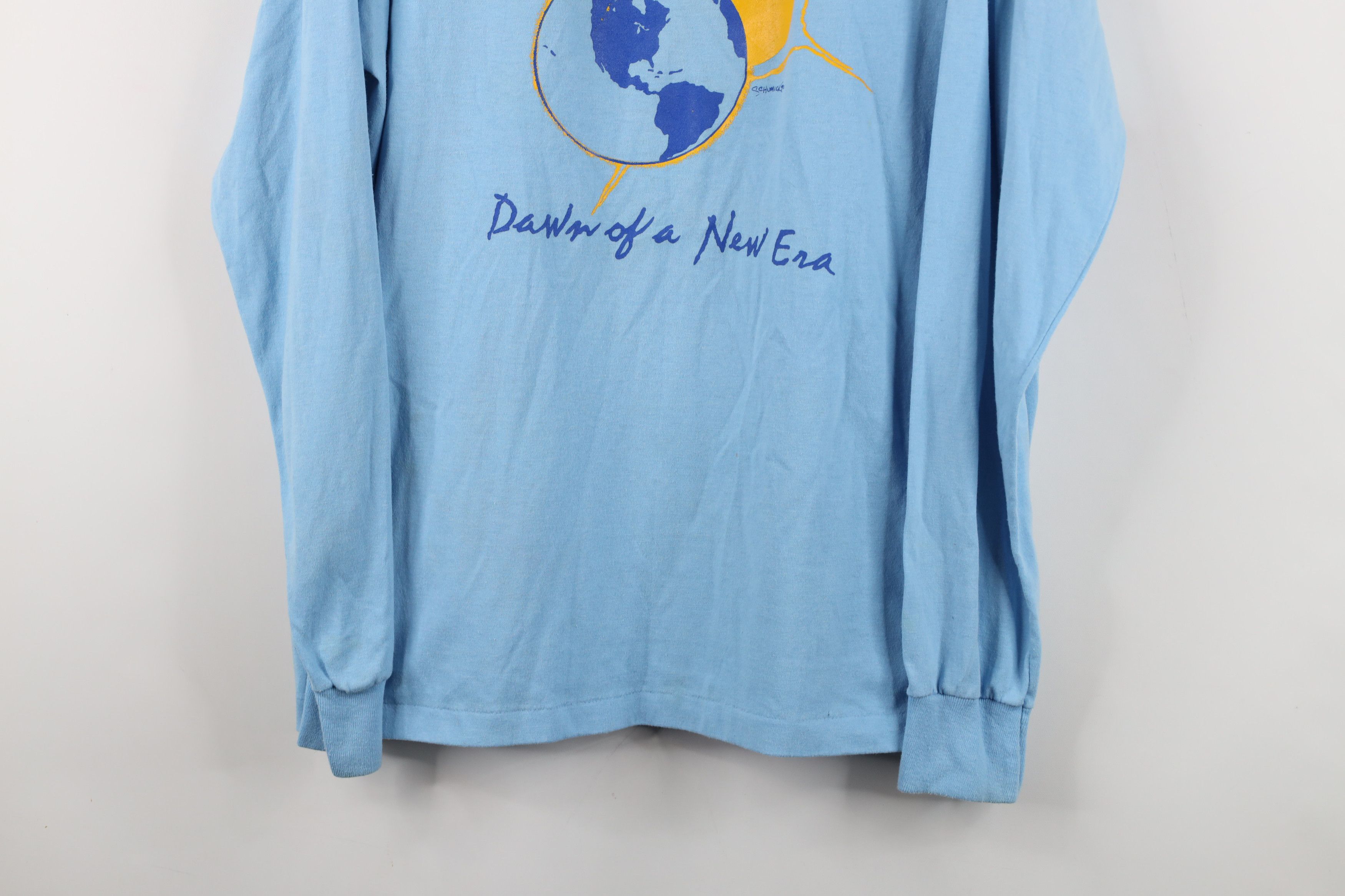 Vintage Vintage 90s Day Sun Long Sleeve T-Shirt Carolina Blue USA Size US XL / EU 56 / 4 - 3 Thumbnail