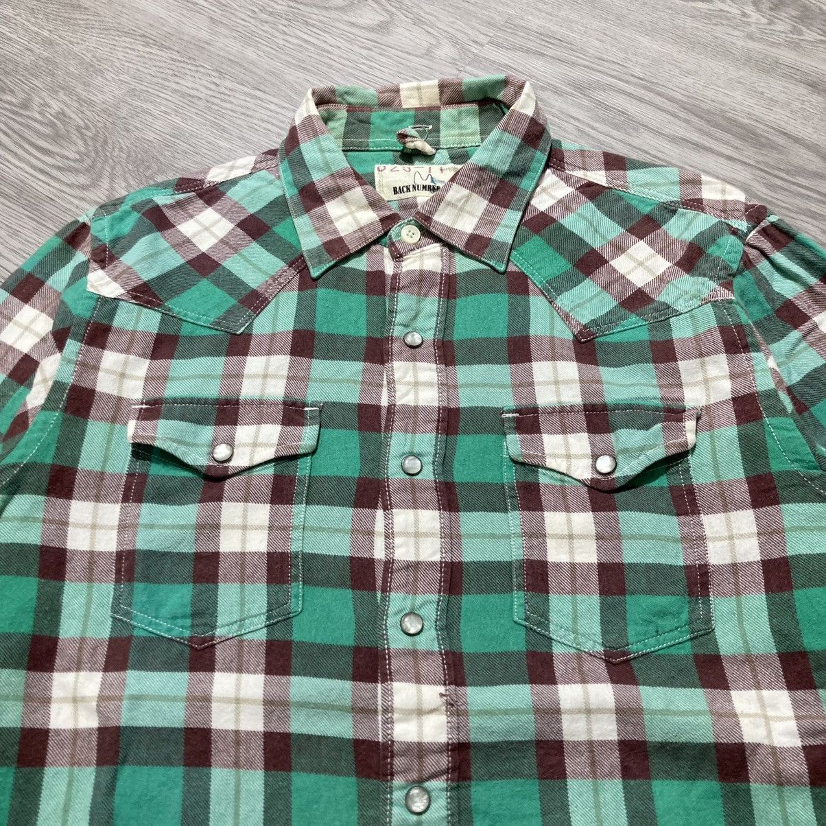 Japanese Brand 2000s Back Number Western Shirt Flanel Number (N)ine Style Size US M / EU 48-50 / 2 - 3 Thumbnail