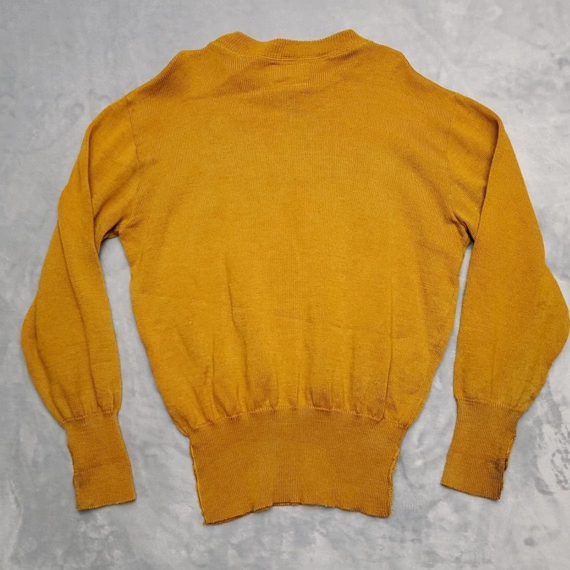 Vintage VINTAGE Whiting Sweater Mens 44 Gold Yellow Crewneck Knit Pullover Los Angeles Size US XXL / EU 58 / 5 - 5 Thumbnail