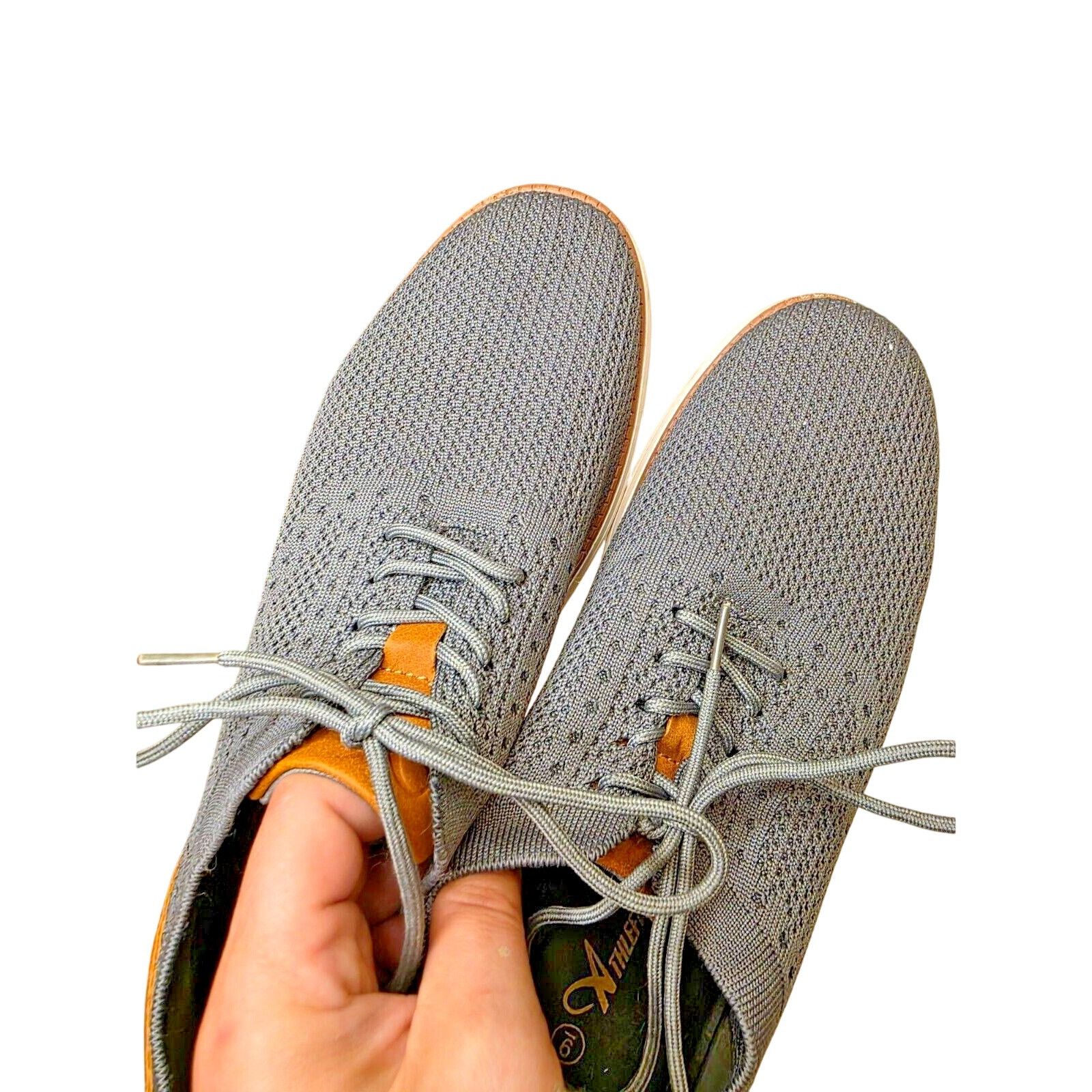 & Other Stories Athlefit Mens Casual Knit Sneakers Size 9 Gray & Brown Shoes Size US 9 / EU 42 - 6 Thumbnail