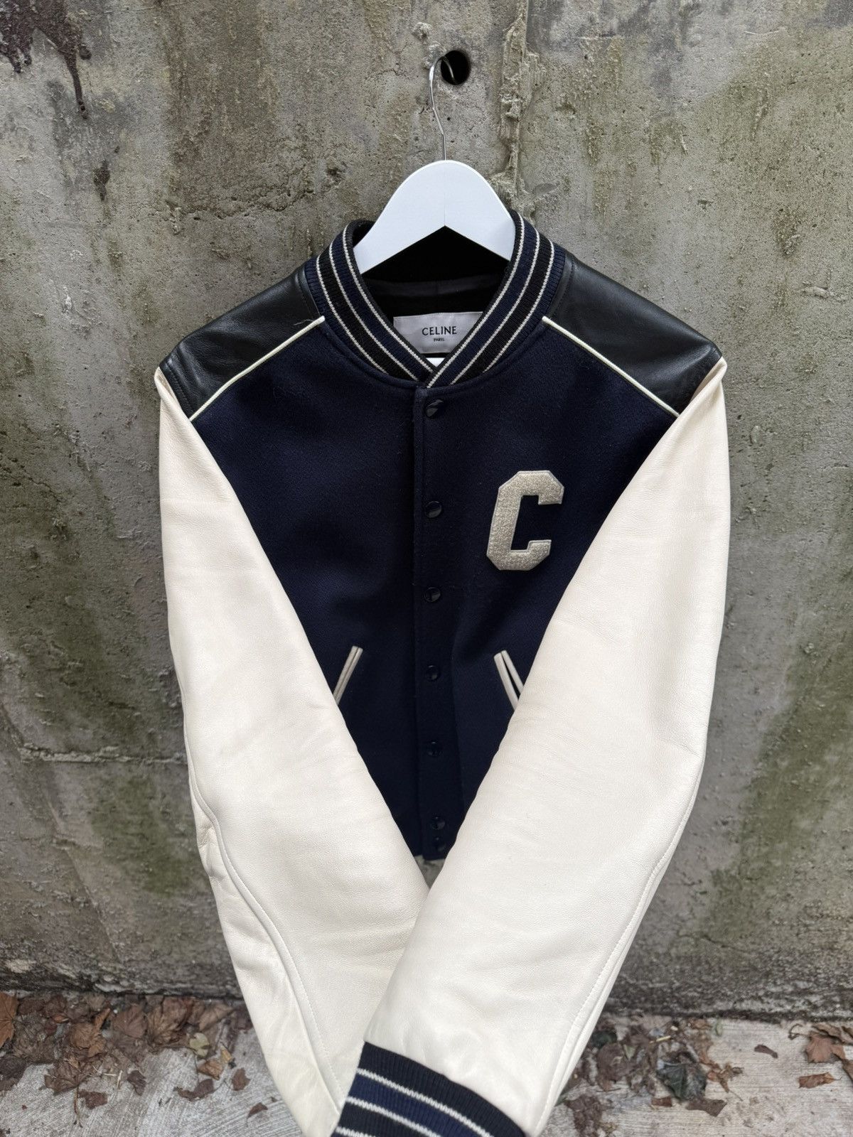 Celine Celine Leather & Wool Teddy Jacket Size US M / EU 48-50 / 2 - 4 Thumbnail