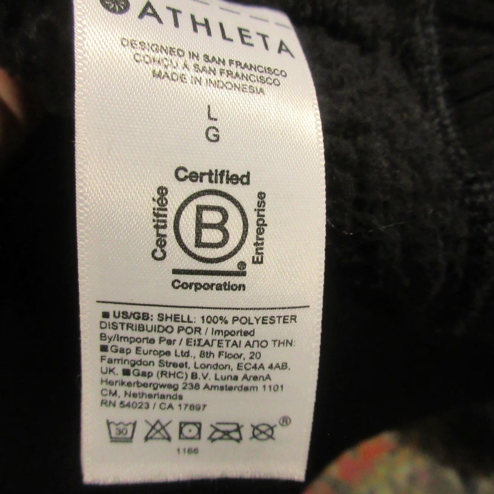 Athleta Athleta Jacket Womens L Black Full Zip Mock Neck High Pile Fleece Mid-Length Size L / US 10 / IT 46 - 7 Thumbnail