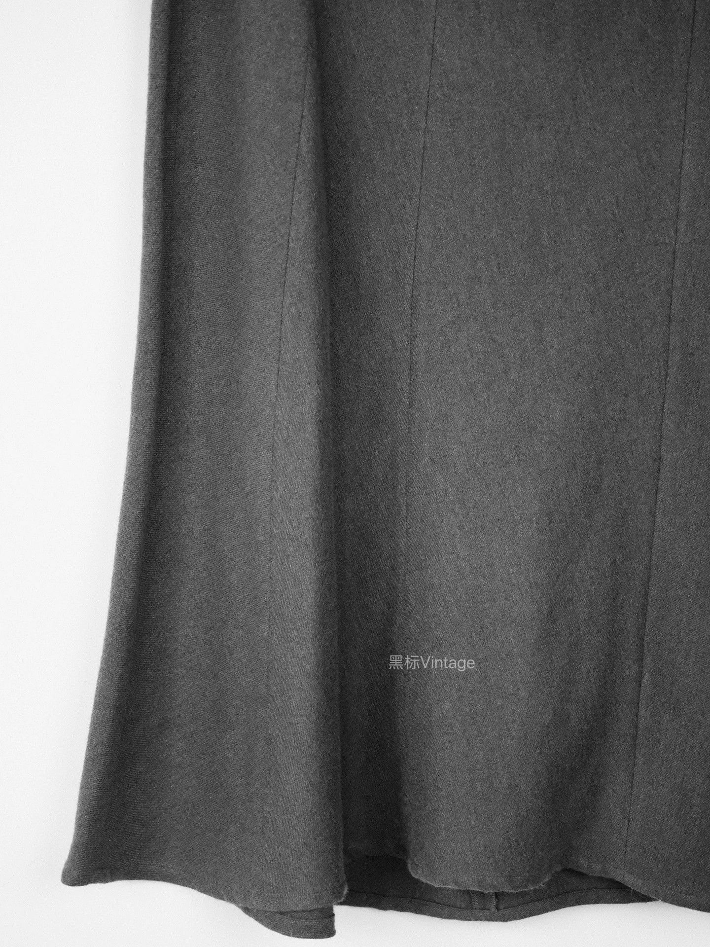 Yohji Yamamoto Yohji Yamamoto 24AW Vintage Charcoal Fishtail Skirt Size 26" / US 2 / IT 38 - 3 Thumbnail