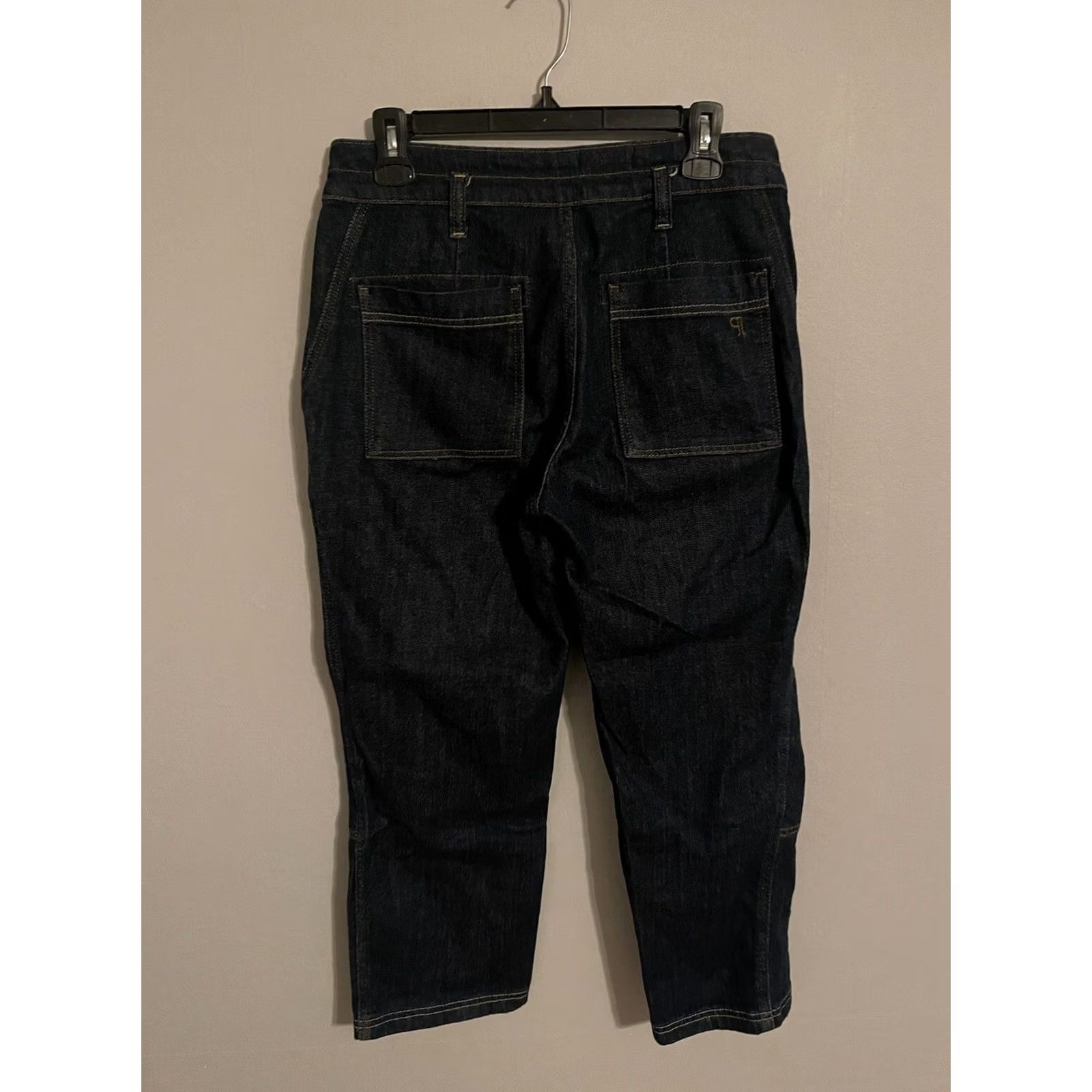 Vintage Anthropologie Pilcro Denim Jeans Women's Blue 29P Double Knee Workwear Size 29" - 4 Thumbnail