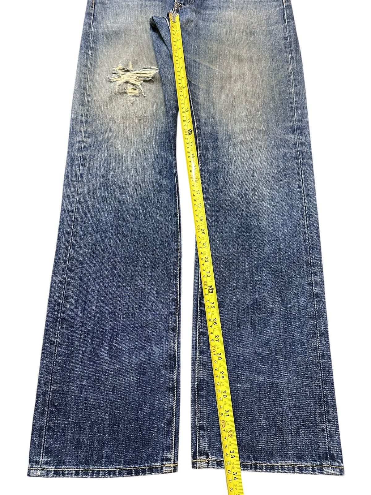 Uniqlo Vintage Japanese Uniqlo Faded Wash Distress Style Jeans Size US 34 / EU 50 - 13 Thumbnail