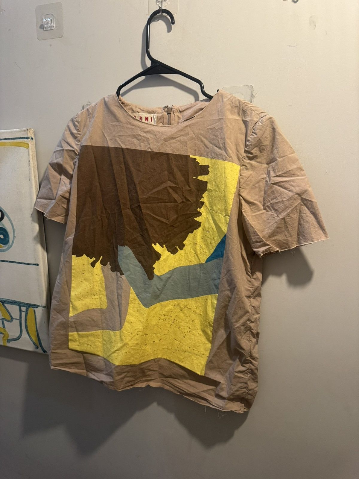Marni Marni Abstract Graphic Short Sleeve Shirt Size US XS / EU 42 / 0 - 1 Thumbnail