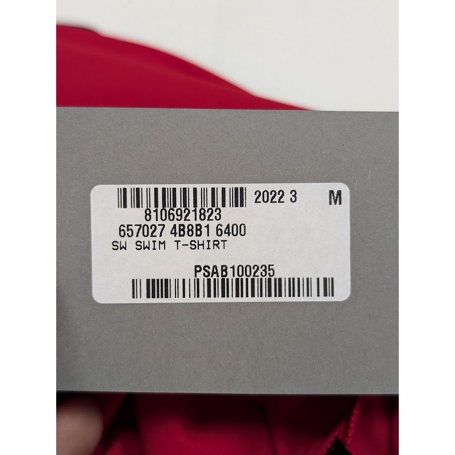 Adidas × Balenciaga o1rshd1 Swim T-Shirt in Red Size US M / EU 48-50 / 2 - 13 Thumbnail