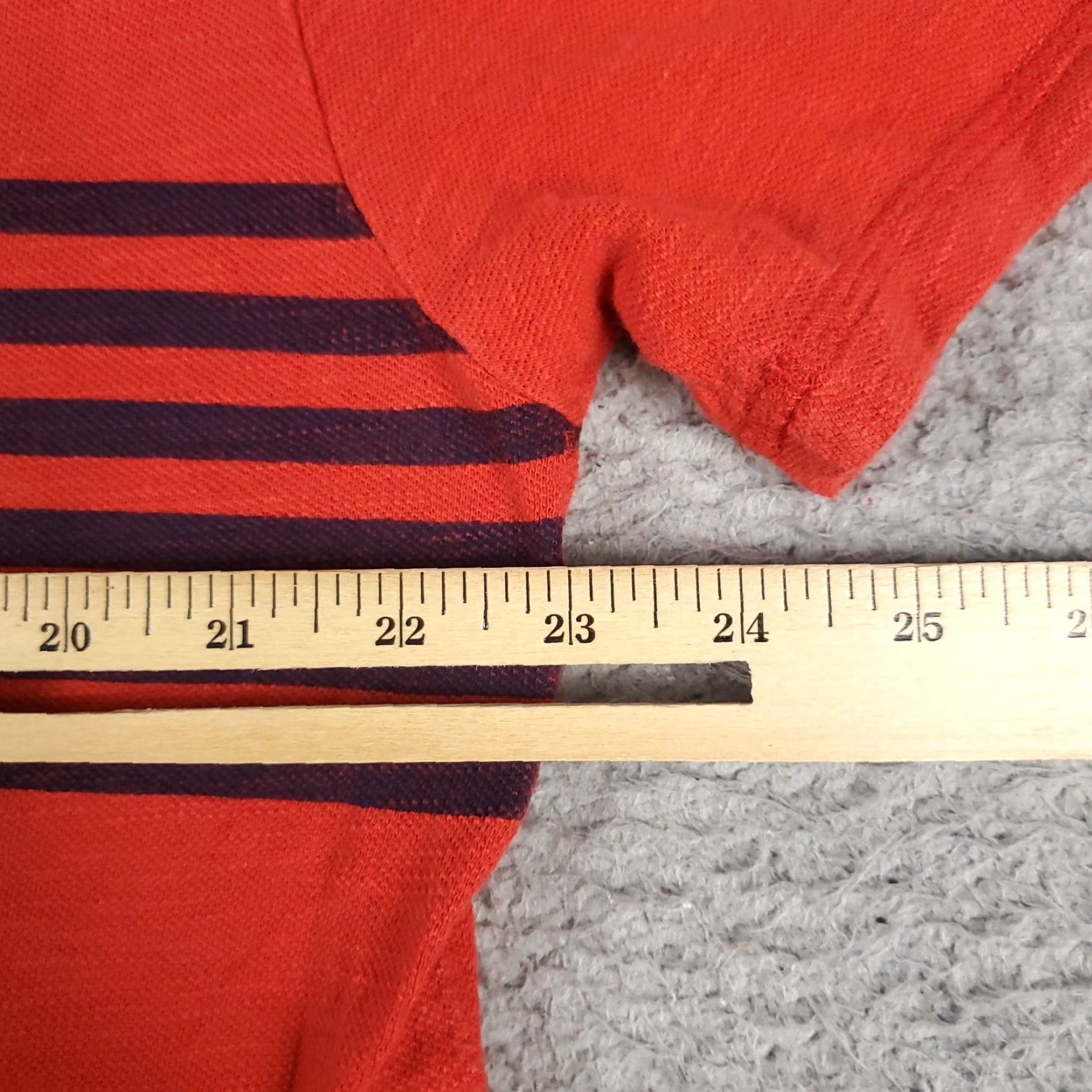 Lucky Brand Lucky Brand Polo Shirt Mens XL Red Solid Short Sleeve Button Collar Classic Casual Polo Men XL Red Adjusted for Wear, Hole on Sleeve - No Graphic Size US XL / EU 56 / 4 - 5 Thumbnail