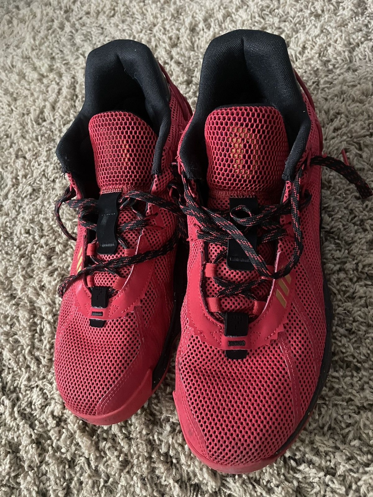 image of Adidas x Vintage Dame 7 “Chinese New Year” Size 12 in Red, Men's