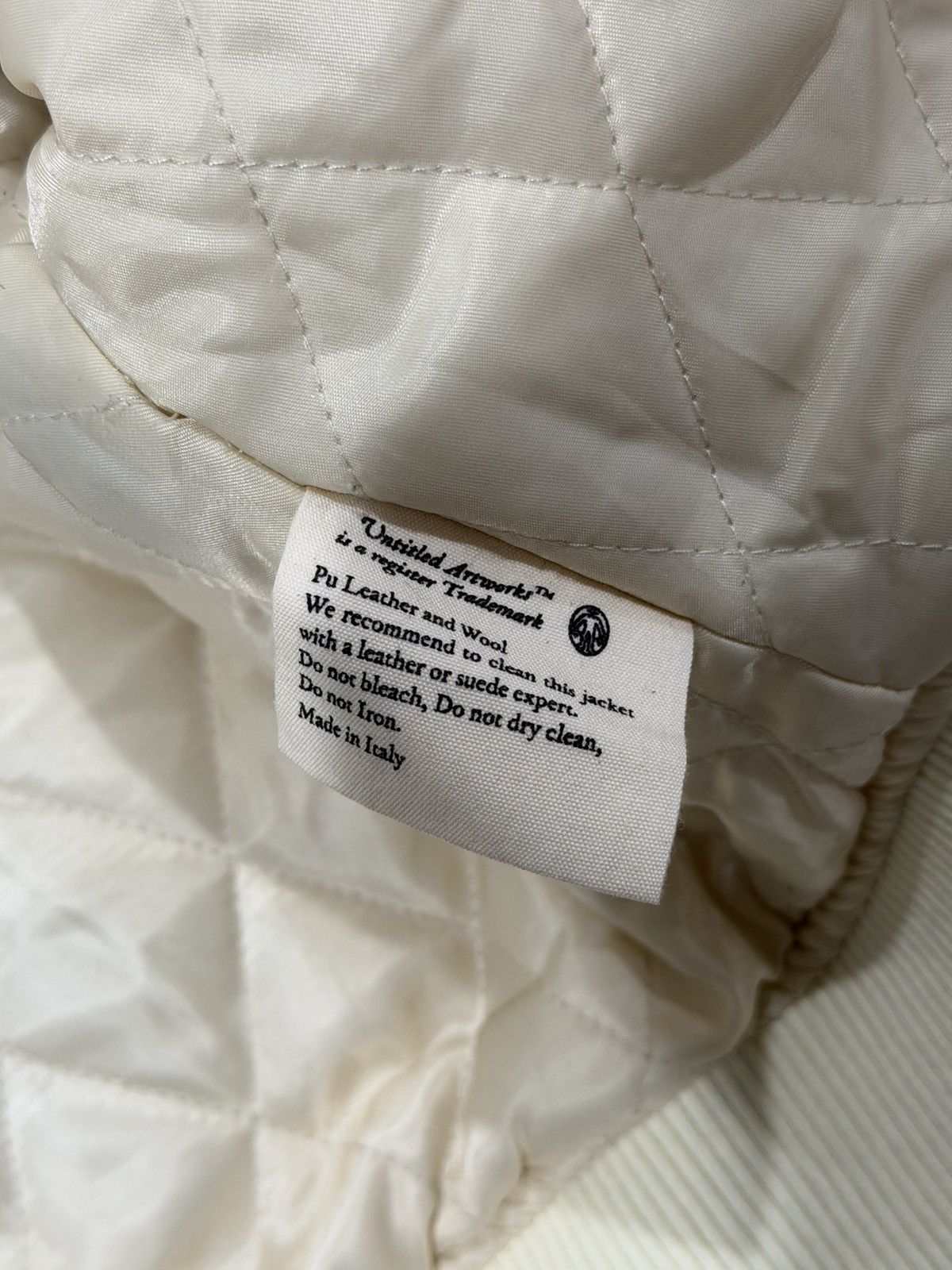 Untitled Artworks Untitled Artworks Milano Angel of Peace Varsity Cream Jacket Size US S / EU 44-46 / 1 - 21 Thumbnail