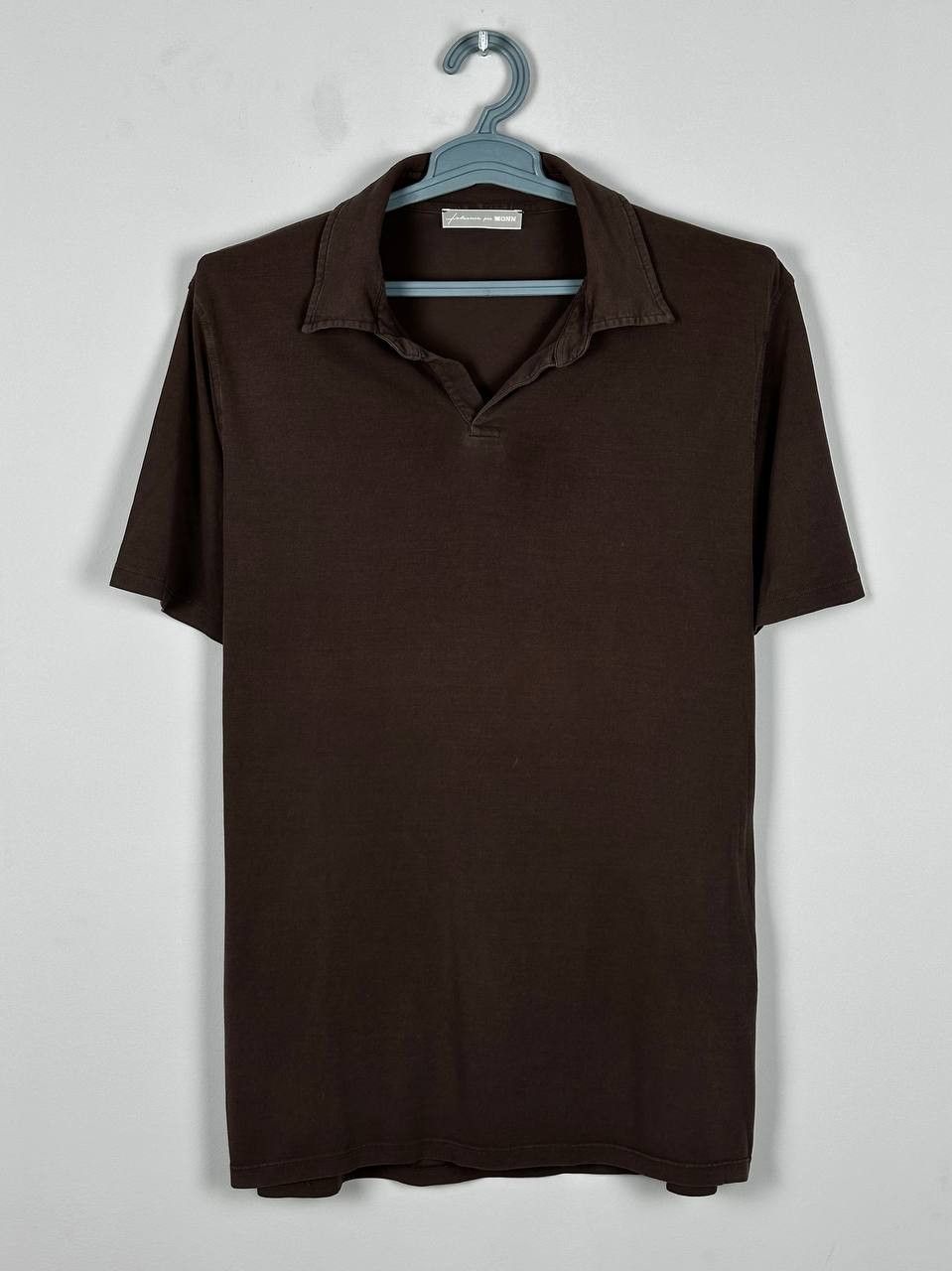 Other Falconeri Per Monn Luxury Brown Cotton Silk Polo T Shirt Size US L / EU 52-54 / 3 - 2 Thumbnail