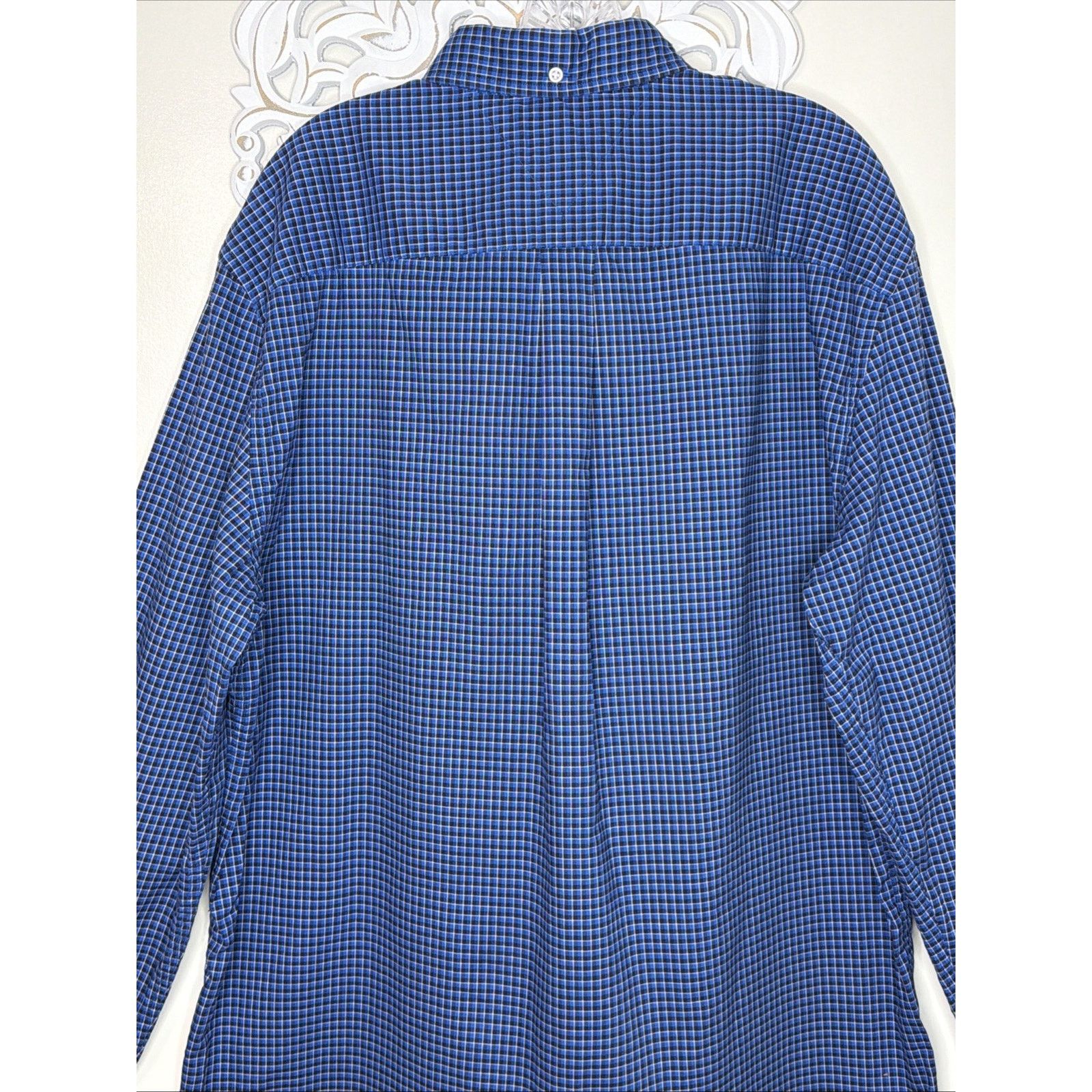 Tommy Hilfiger Tommy Hilfiger Classic Fit Micro Check XL Cotton Blue Size US XL / EU 56 / 4 - 9 Thumbnail