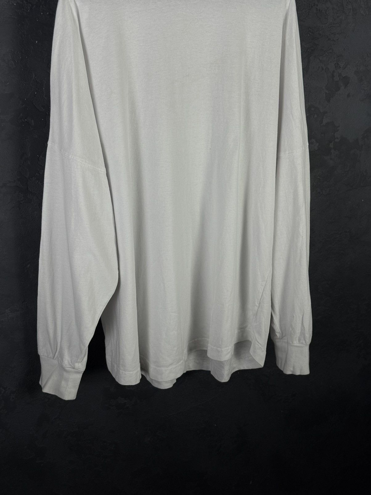 Palm Angels Palm Angels Doubled Logo Oversized Long Sleeve Shirt Size US XL / EU 56 / 4 - 7 Thumbnail