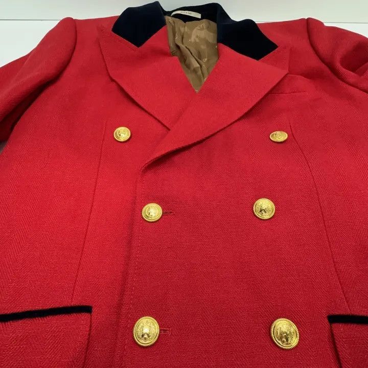 Gucci Gucci Gucci Red Double-Breasted Blazer for Men -2506 Size US M / EU 48-50 / 2 - 7 Thumbnail
