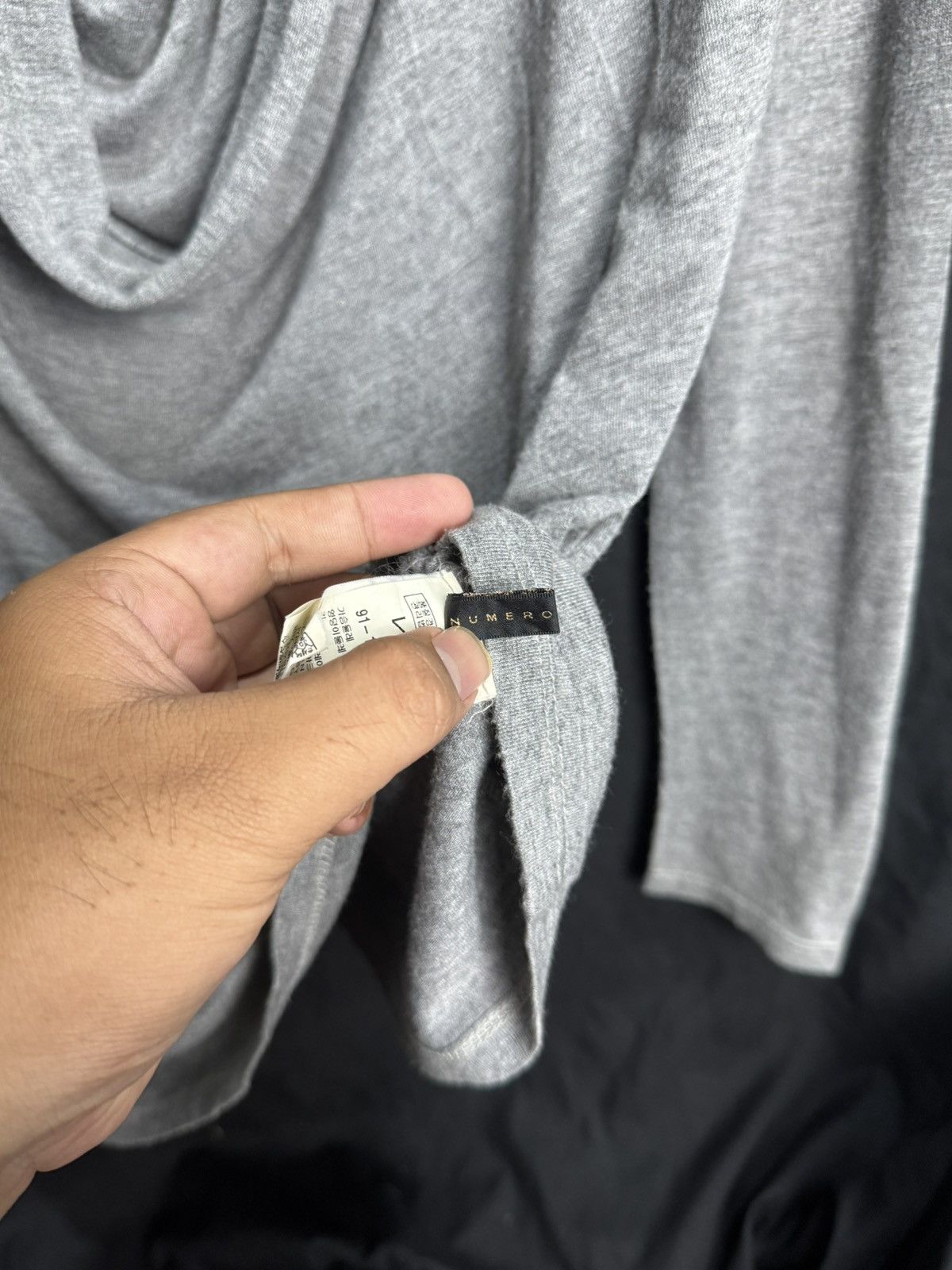 Issey Miyake × Japanese Brand × Y's Asymmetrical Archived Long Sleeve Numero Viki lgb style Size US M / EU 48-50 / 2 - 4 Thumbnail