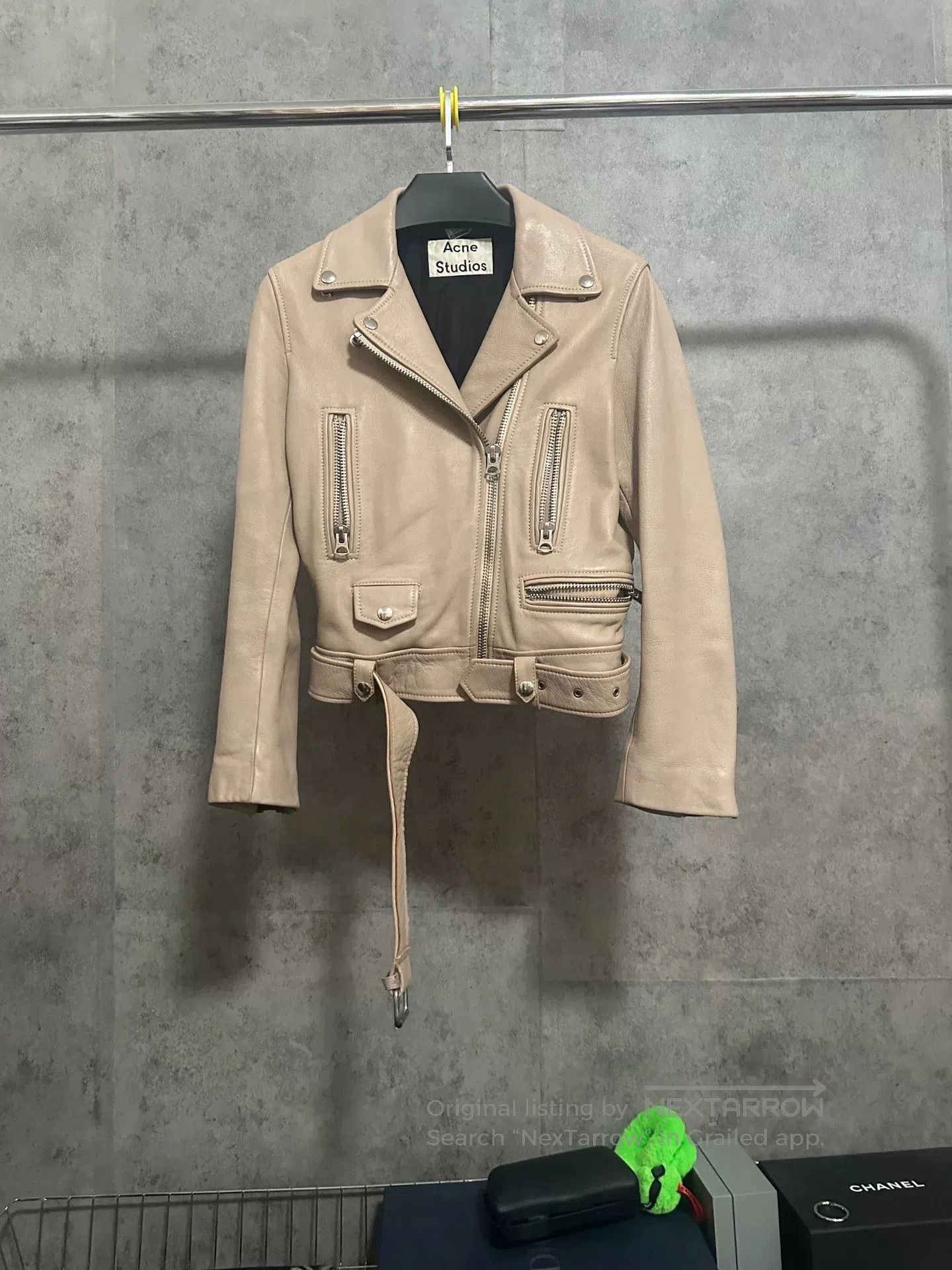 Acne Studios beige leather pilot jacket by Acne Studios. Size S / US 4 / IT 40 - 1 Thumbnail