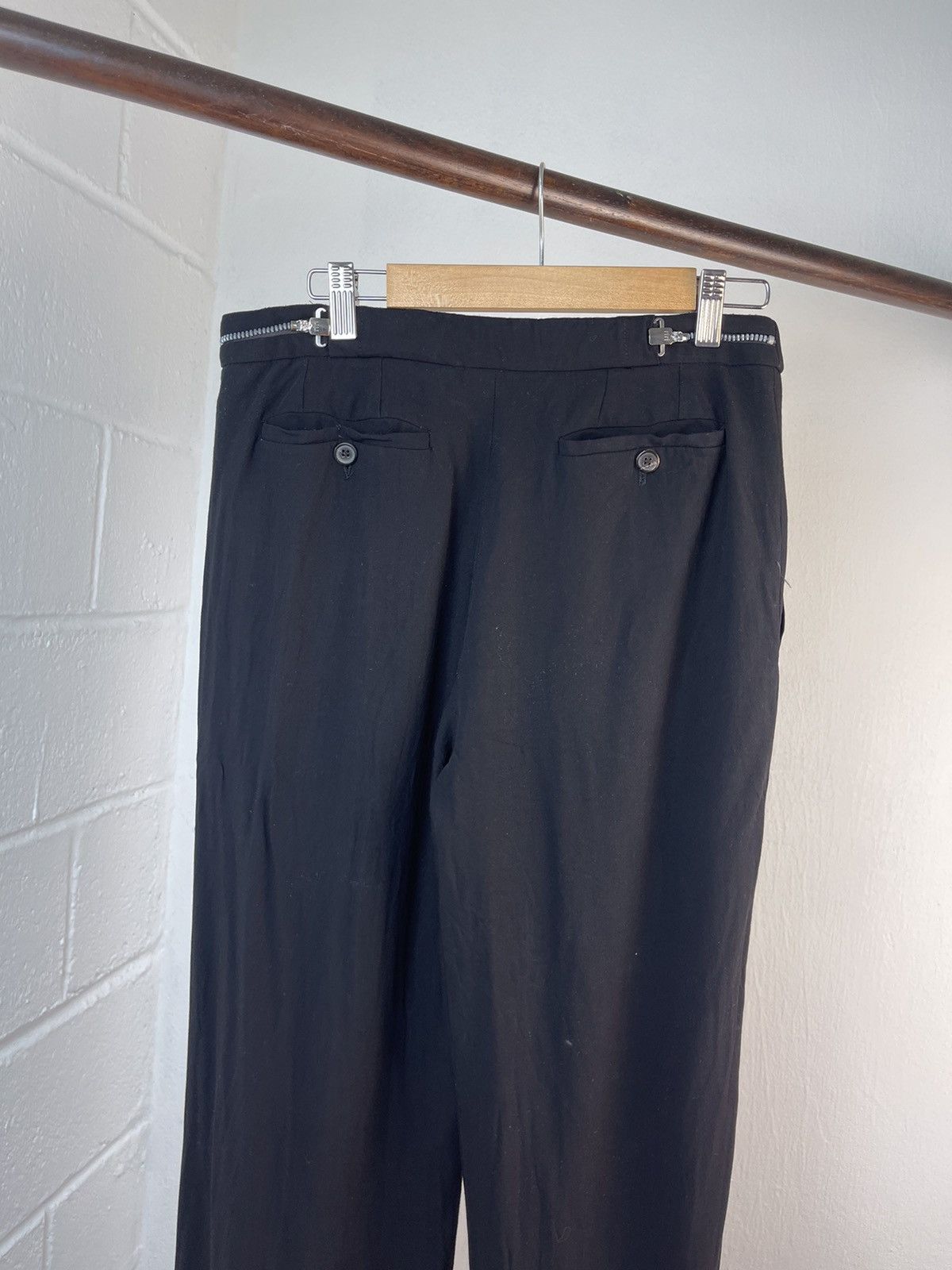Ann Demeulemeester Ann Demeulemeester Wideleg Adjustable Waist Pants Size US 30 / EU 46 - 6 Thumbnail