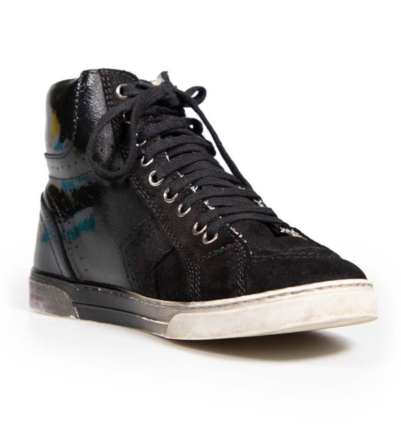 Yves Saint Laurent Yves Saint Laurent Black Antibe Rendez-Vous Sneakers Size US 6 / IT 36 - 2 Thumbnail