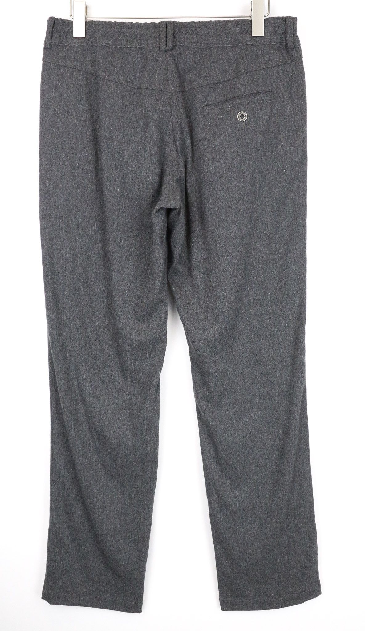 John Richmond L Grey Melange Stretch Wool Blend Trousers 74195 Size US 34 / EU 50 - 2 Thumbnail